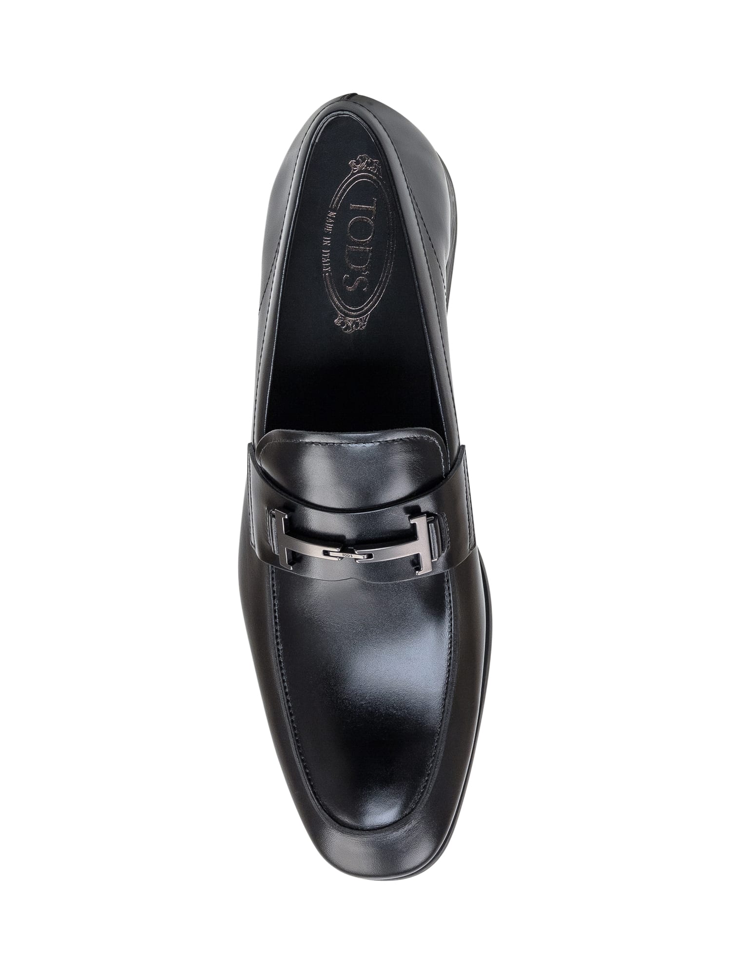 Shop Tod's T Loafers In Nero