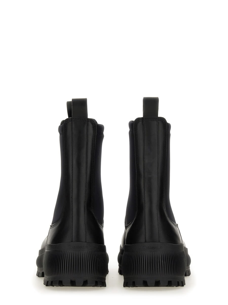 Shop Jil Sander Chelsea Boot In Black