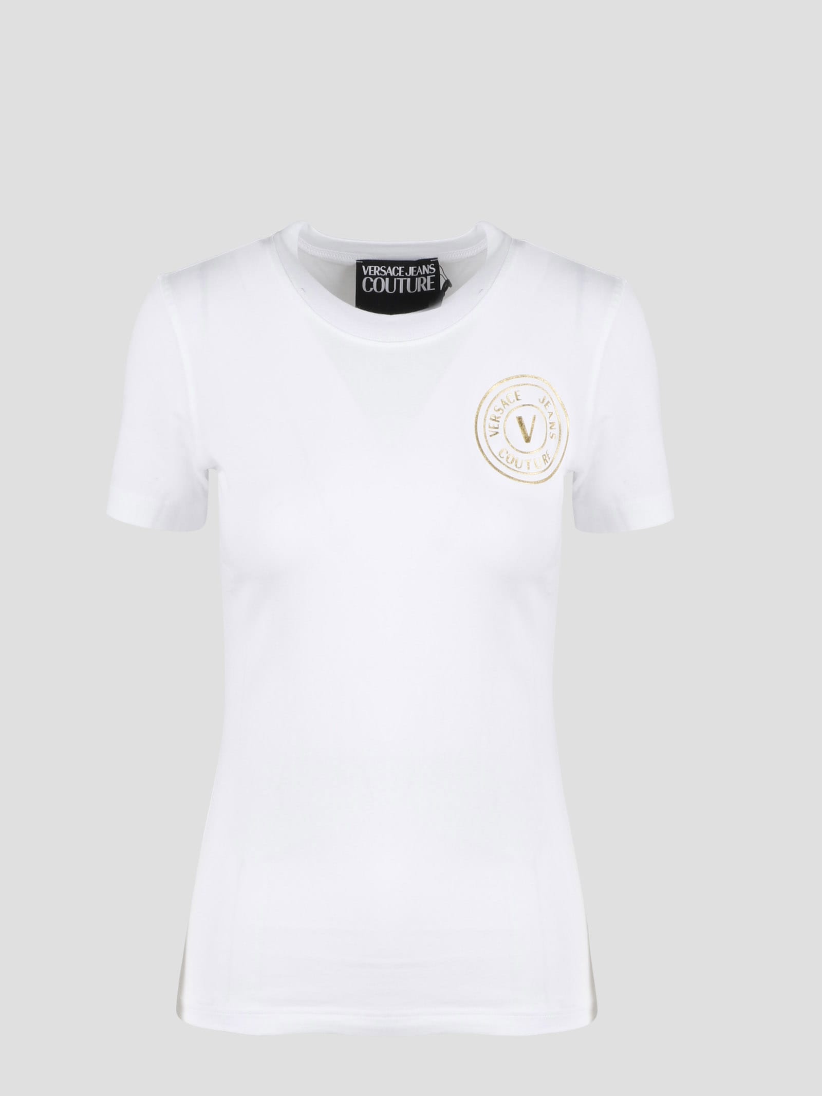 T-shirts Versace Jeans Couture - V-Emblem T-shirt in white -  B3GWA7TD30319003