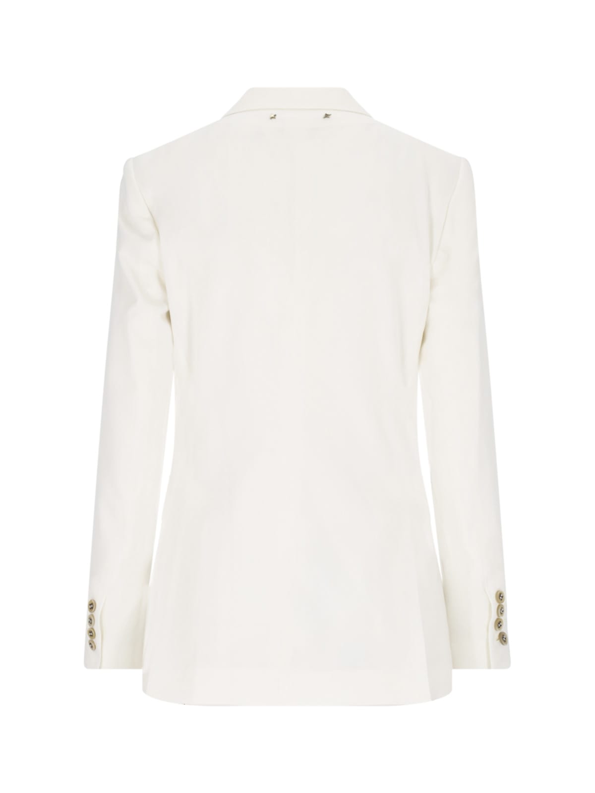 Shop Golden Goose Double-breasted Blazer In Crema