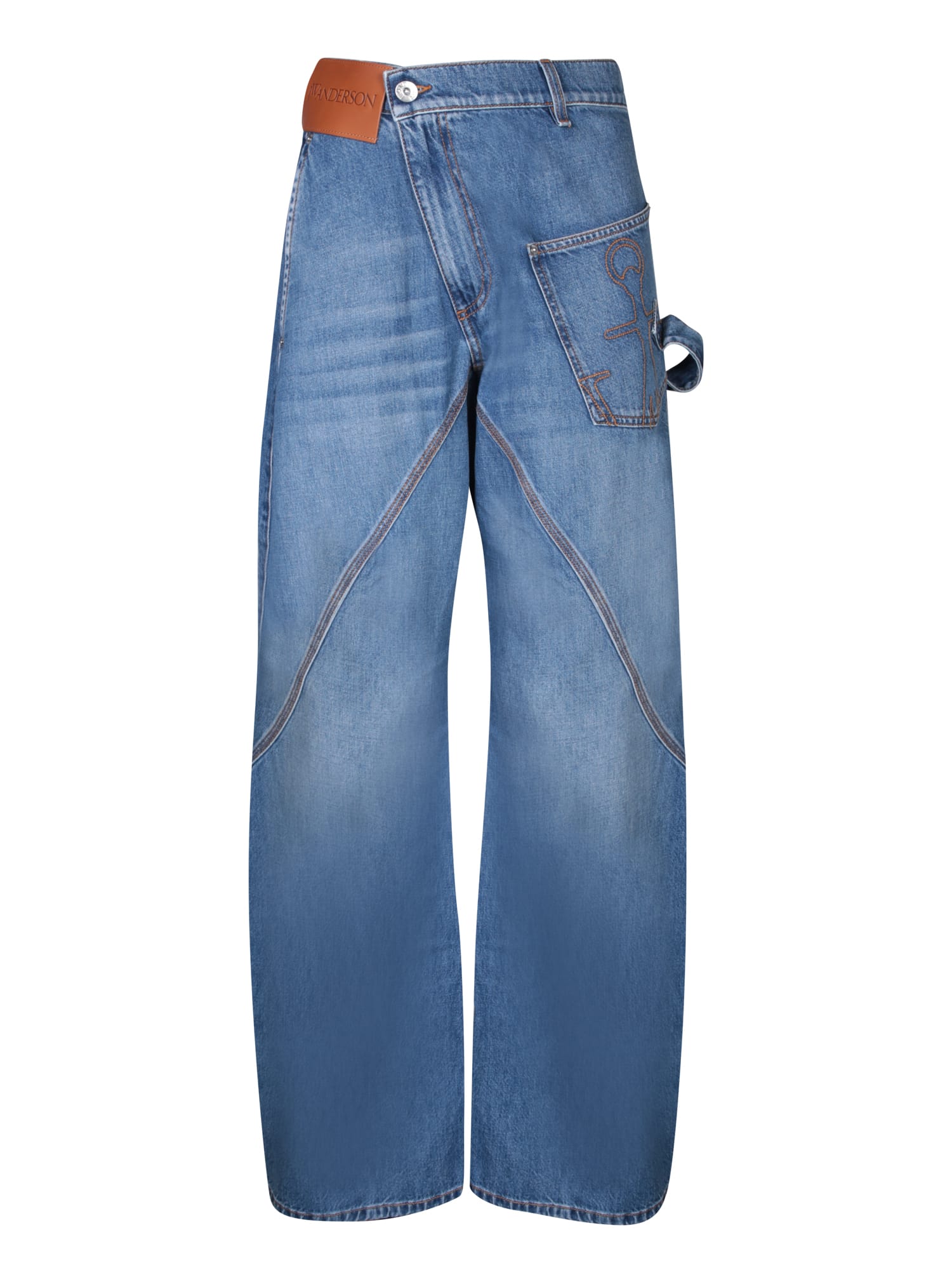 J.W. Anderson twisted Workwear Blue Cotton Jeans