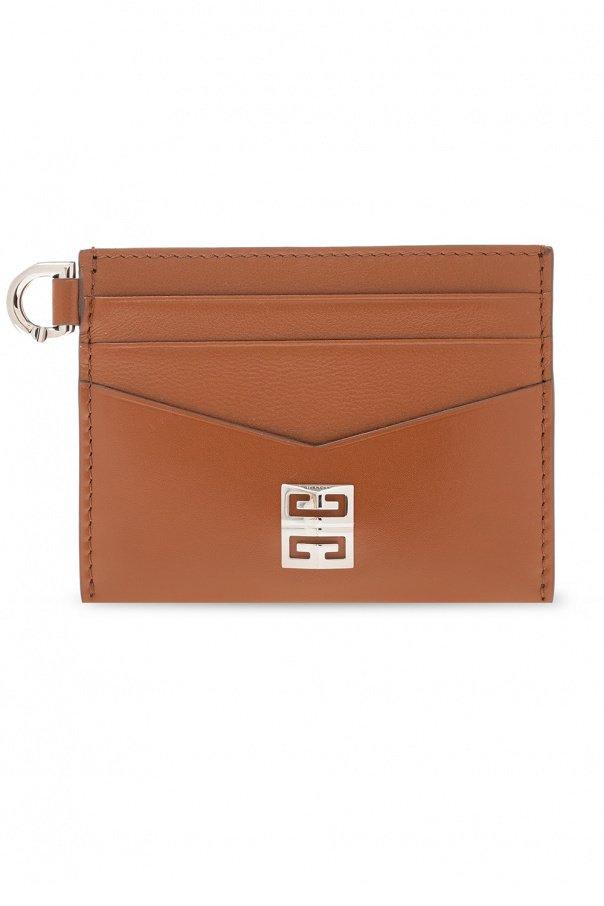 Shop Givenchy 4g Card Holder In Brown