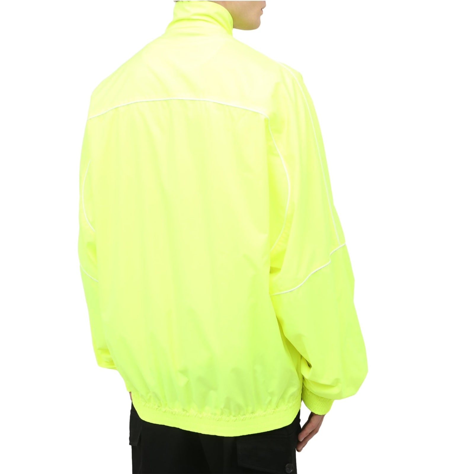 Shop Balenciaga Windbreaker Bomber In Yellow