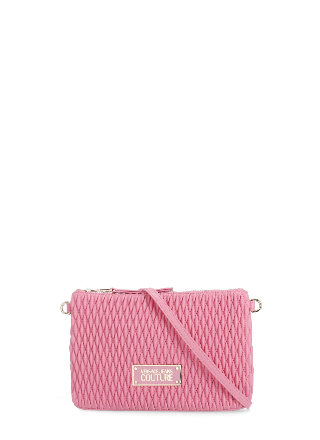 Versace Jeans Couture Pochette With Logo In Pink