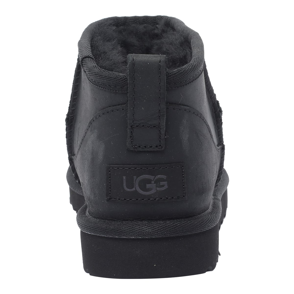 Ugg Stivali Classici Ultra Mini In Pelle In Black