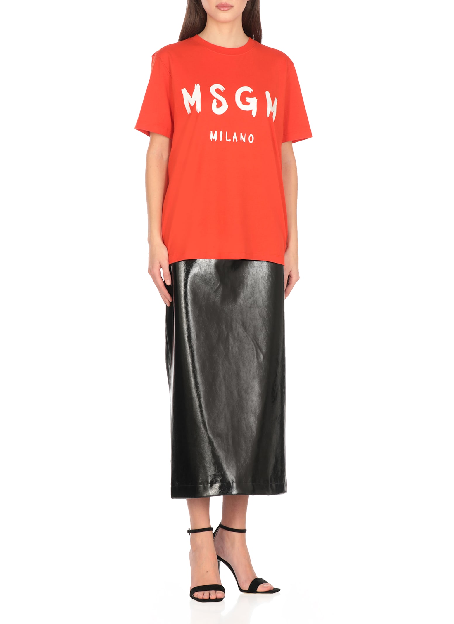 Msgm T-shirts And Polos In Red
