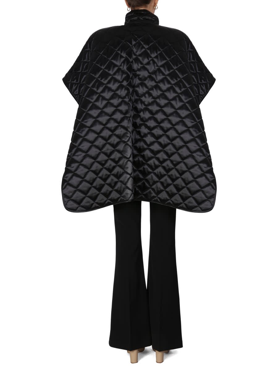 Shop Boutique Moschino Quilted Jacket In Black