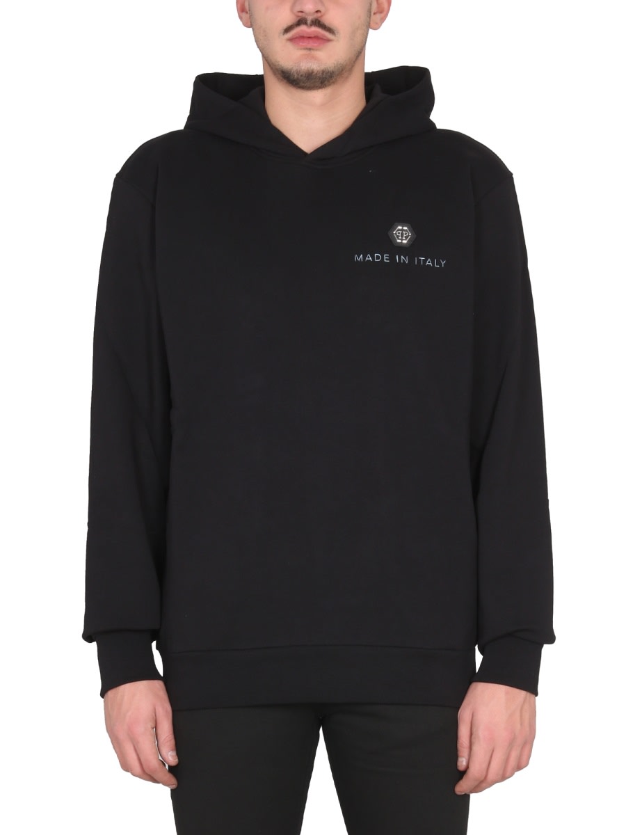 Shop Philipp Plein Hoodie In Black