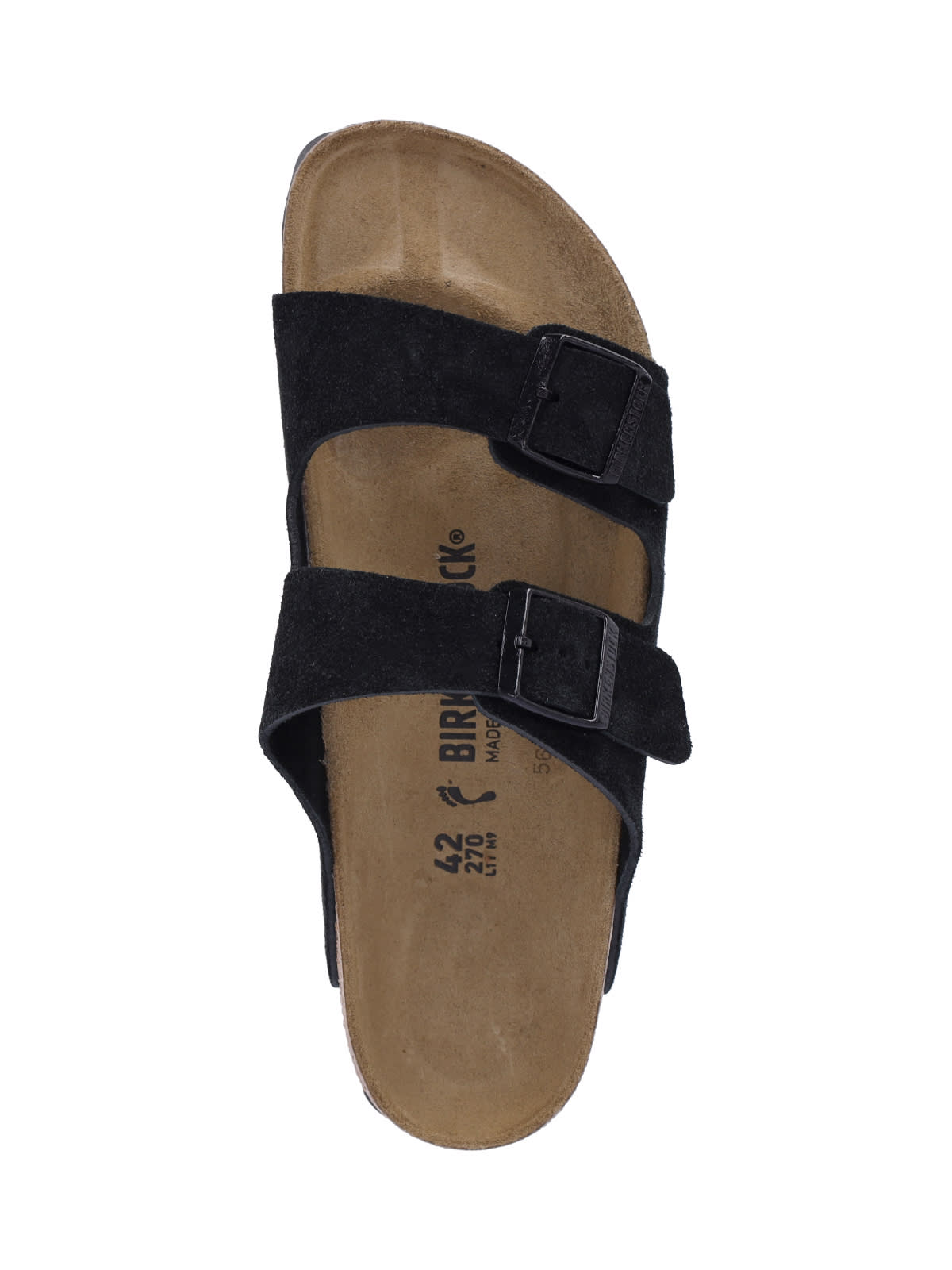 Birkenstock Arizona Double-strap Leather Slides