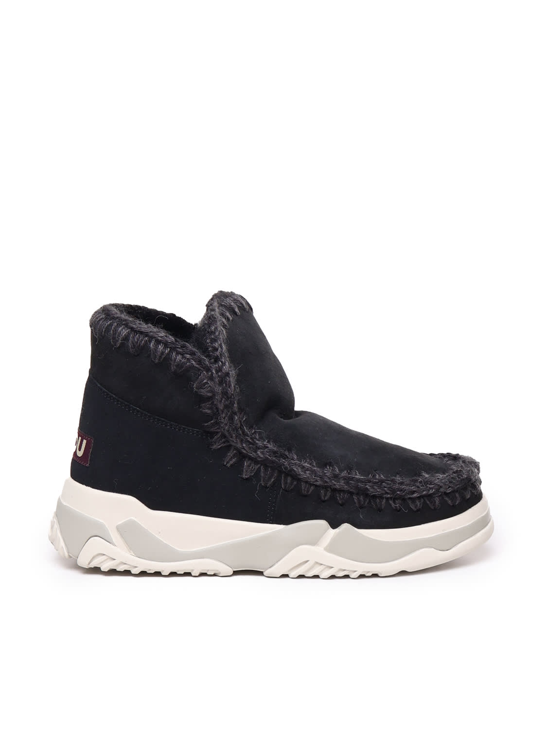 Shop Mou Eskimo Trainer Boots In Black