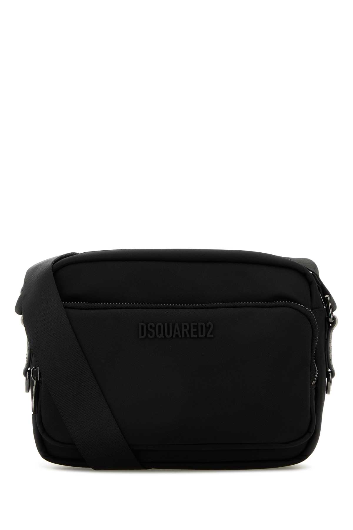 Shop Dsquared2 Black Fabric Urban Crossbody Bag