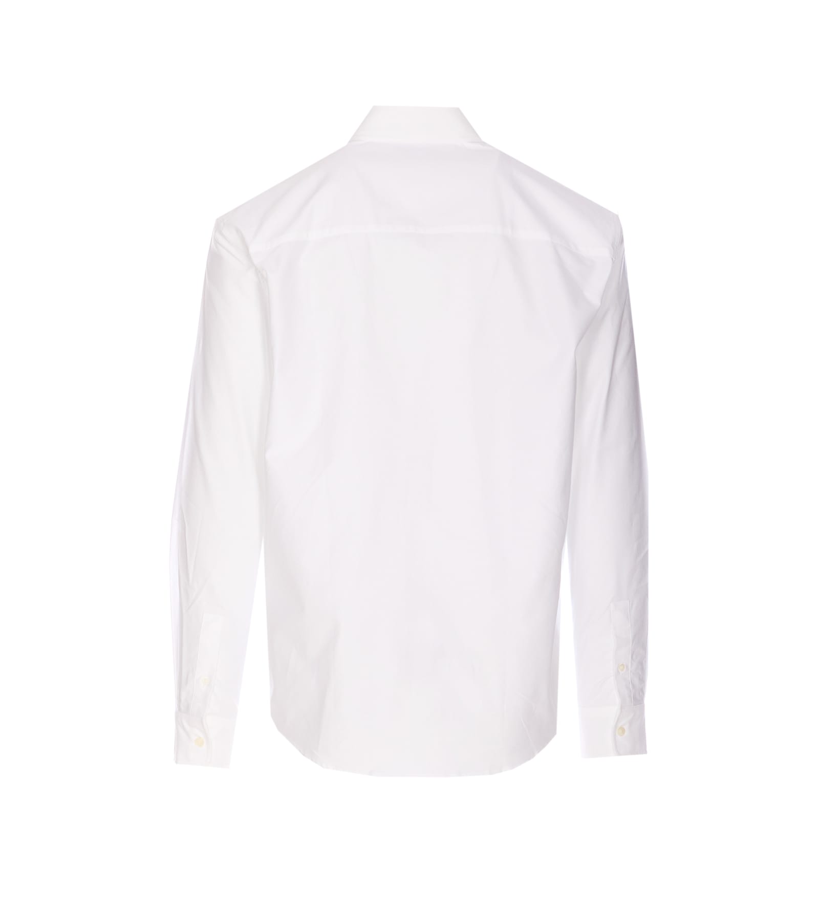 Shop Maison Kitsuné Fox Head Patch Shirt In White