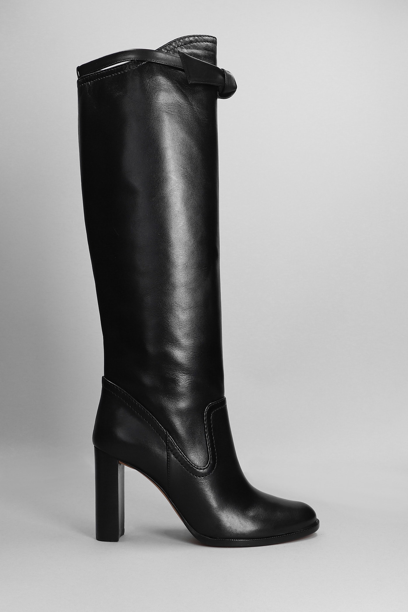 Alexandre Birman High Heels Boots In Black Leather