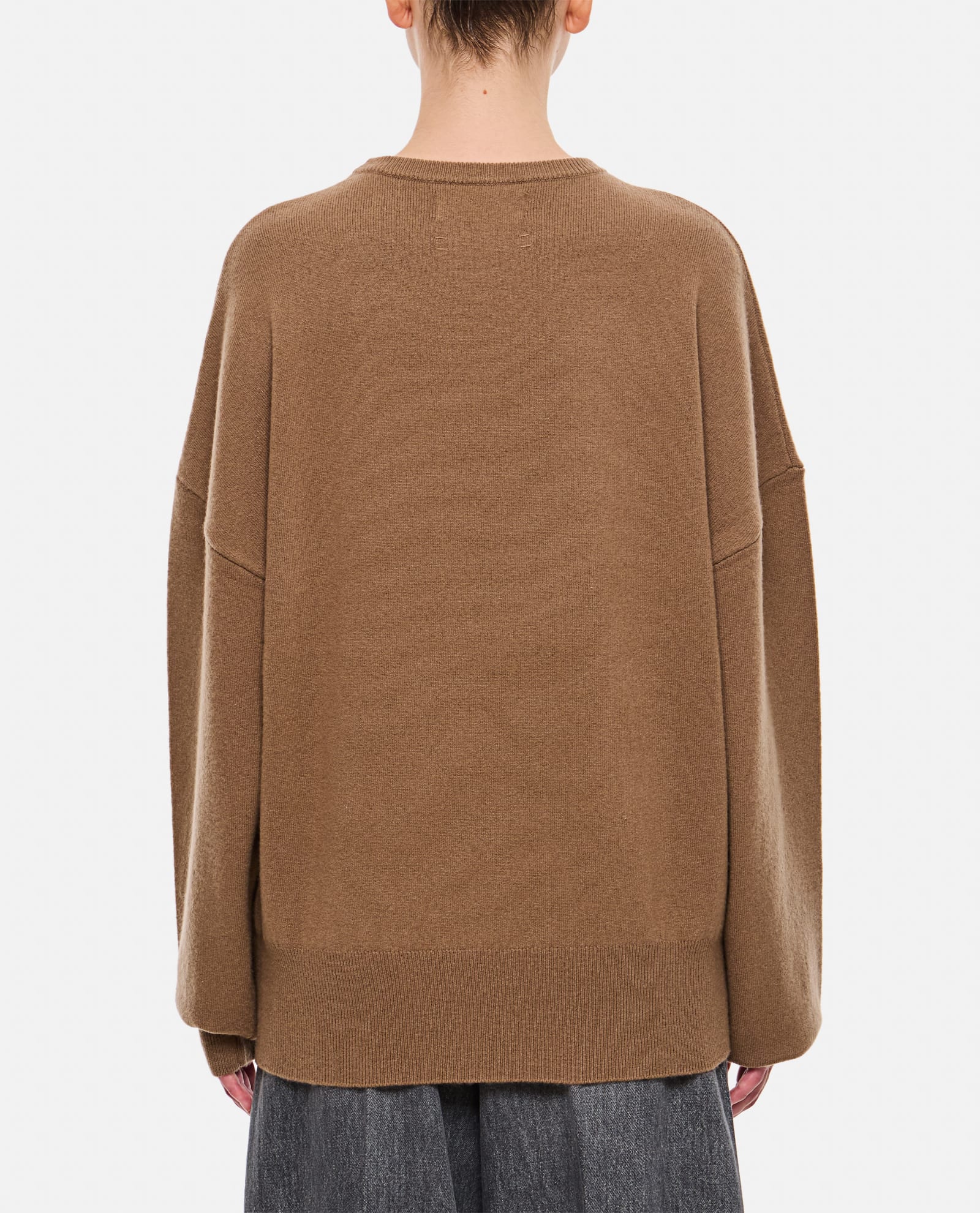 Shop Extreme Cashmere Tes Cashmere Sweater In Brown