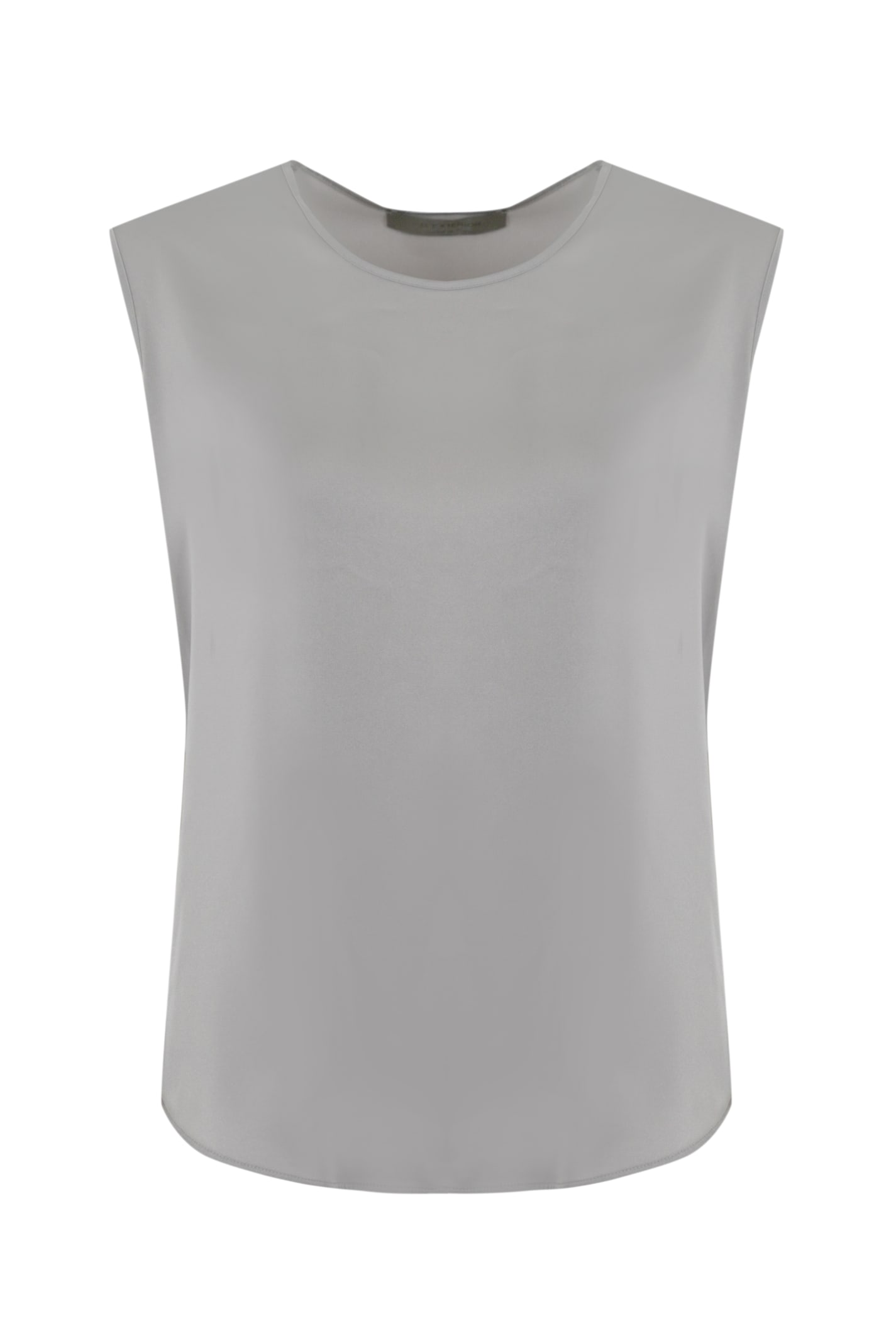 D. Exterior Fluid Satin Tank Top