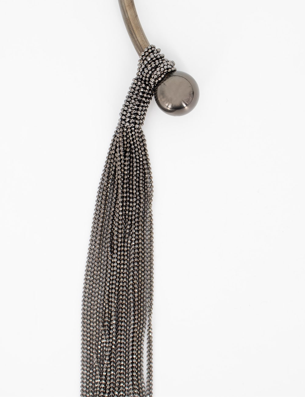 Shop Fabiana Filippi Necklace In Grey