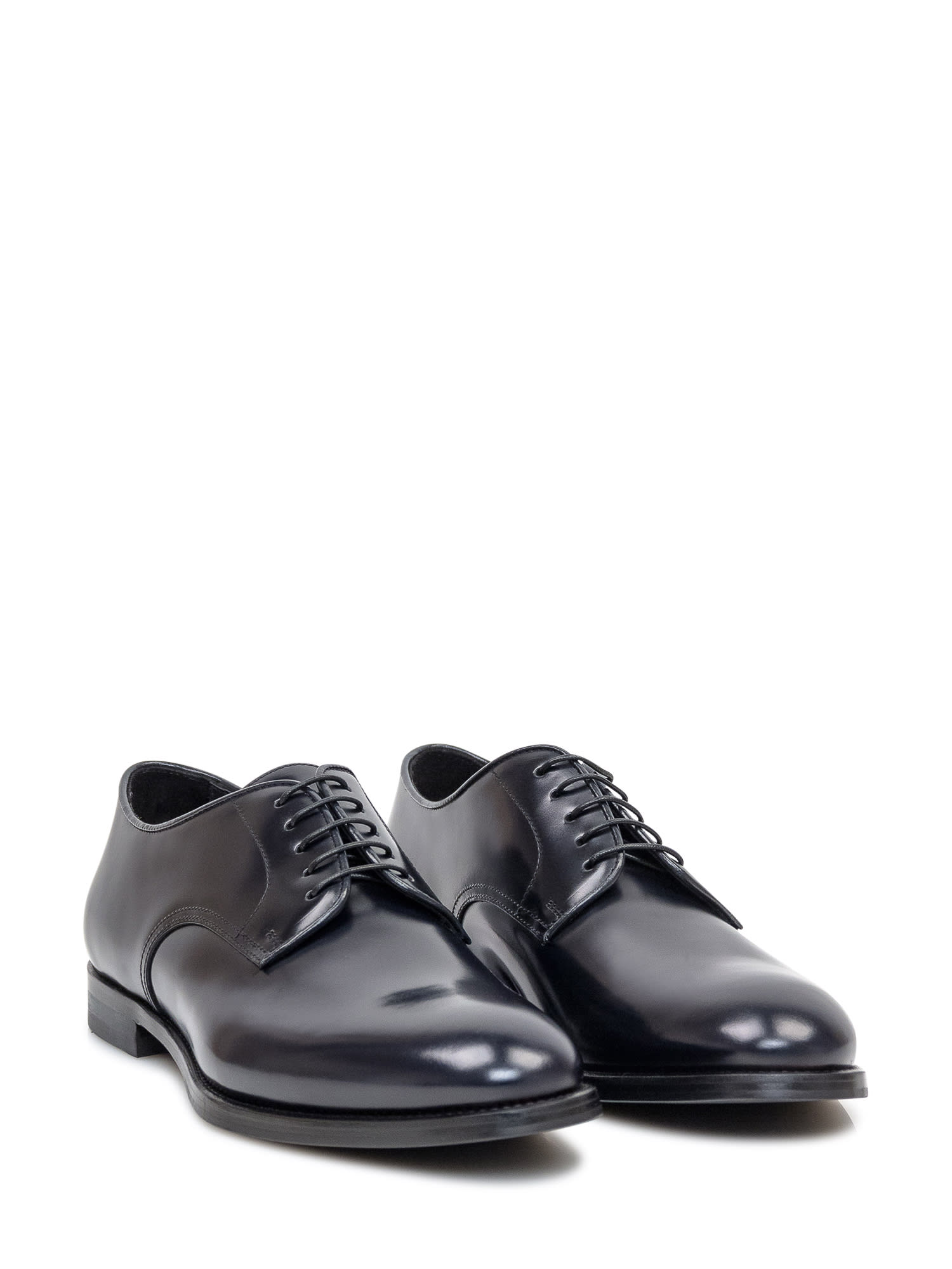 Shop Doucal's Derby Shoe In Tempesta