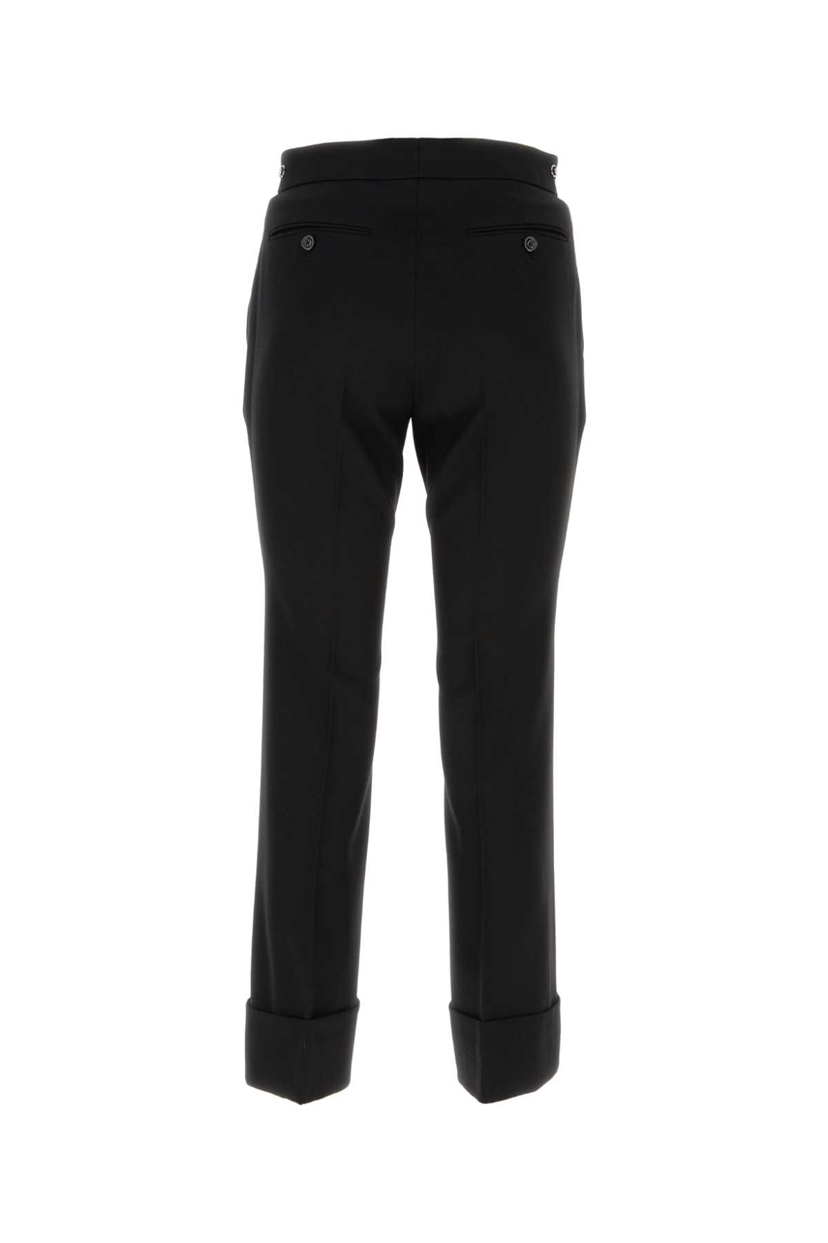 Shop Gucci Black Wool Pant