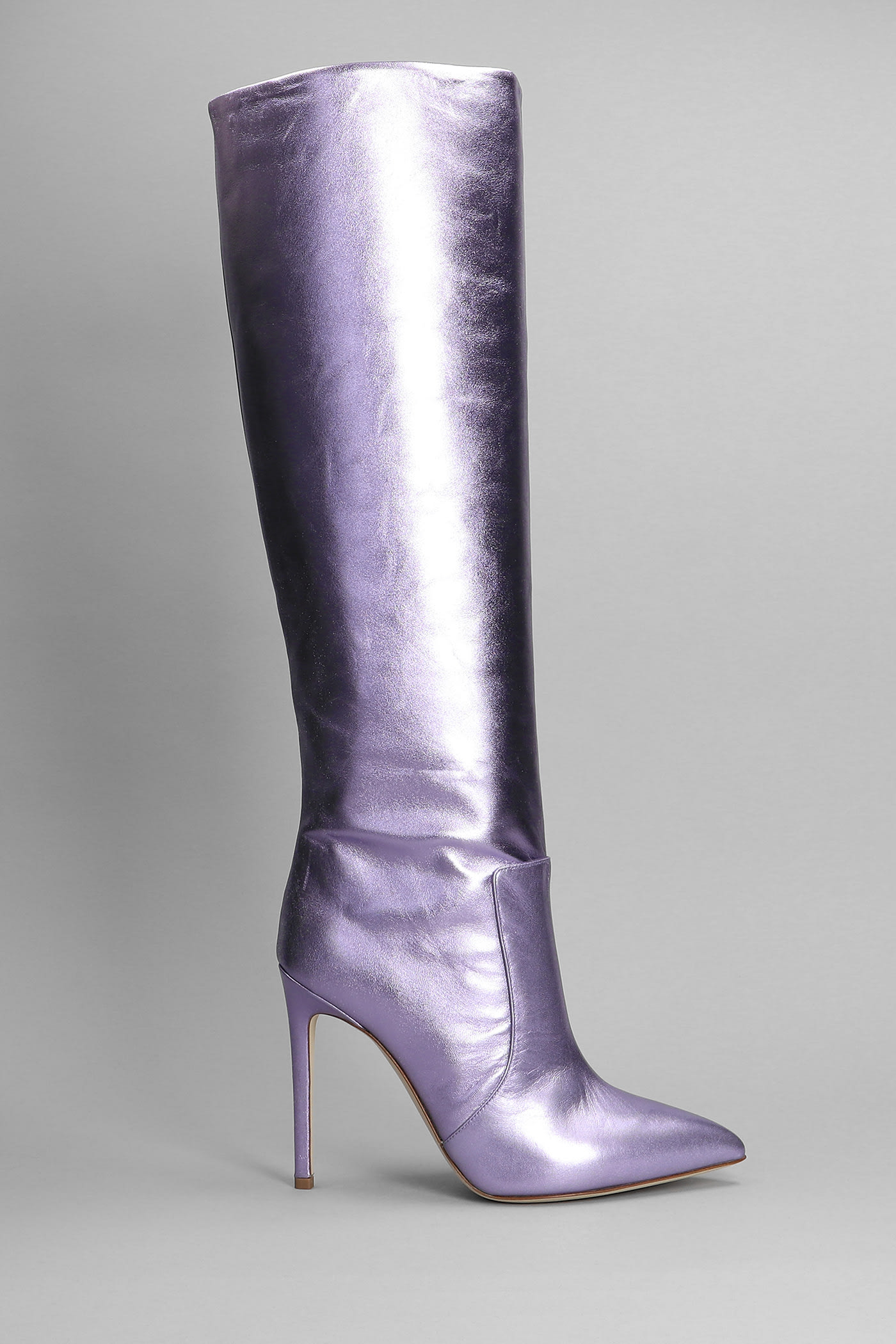 PARIS TEXAS HIGH HEELS BOOTS IN VIOLA LEATHER