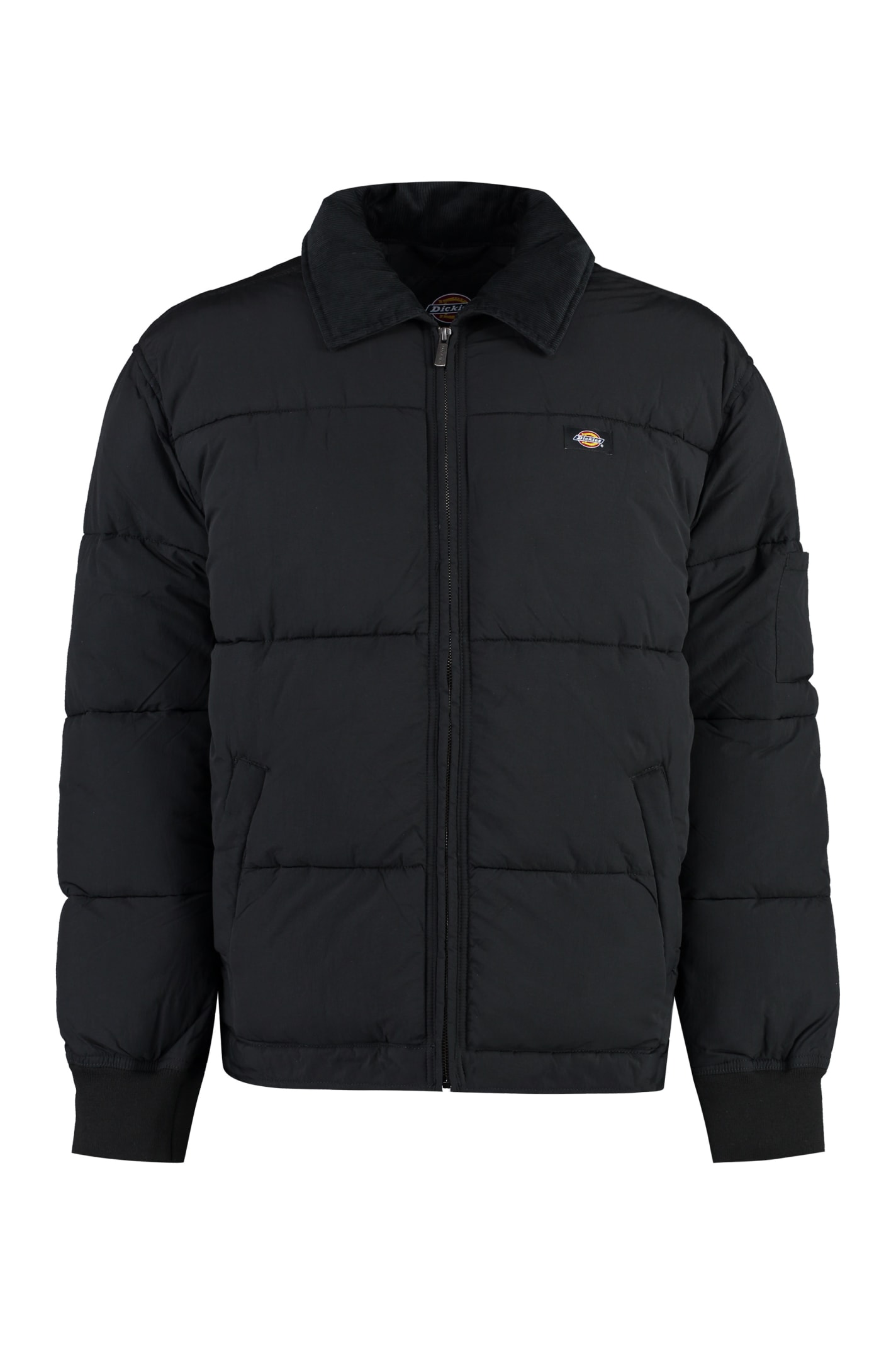 Shop Dickies Overbrook Eisenhower Full Zip Down Jacket In Black