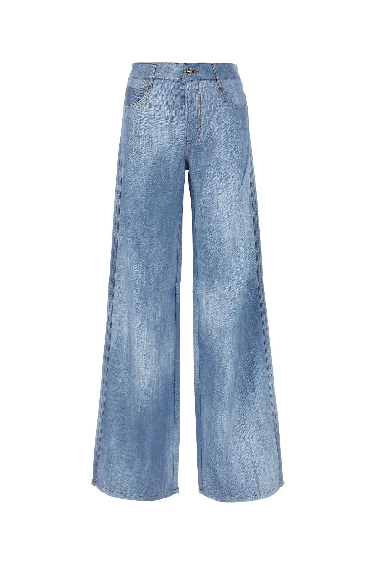 Shop Ermanno Scervino Denim Wide-leg Jeans