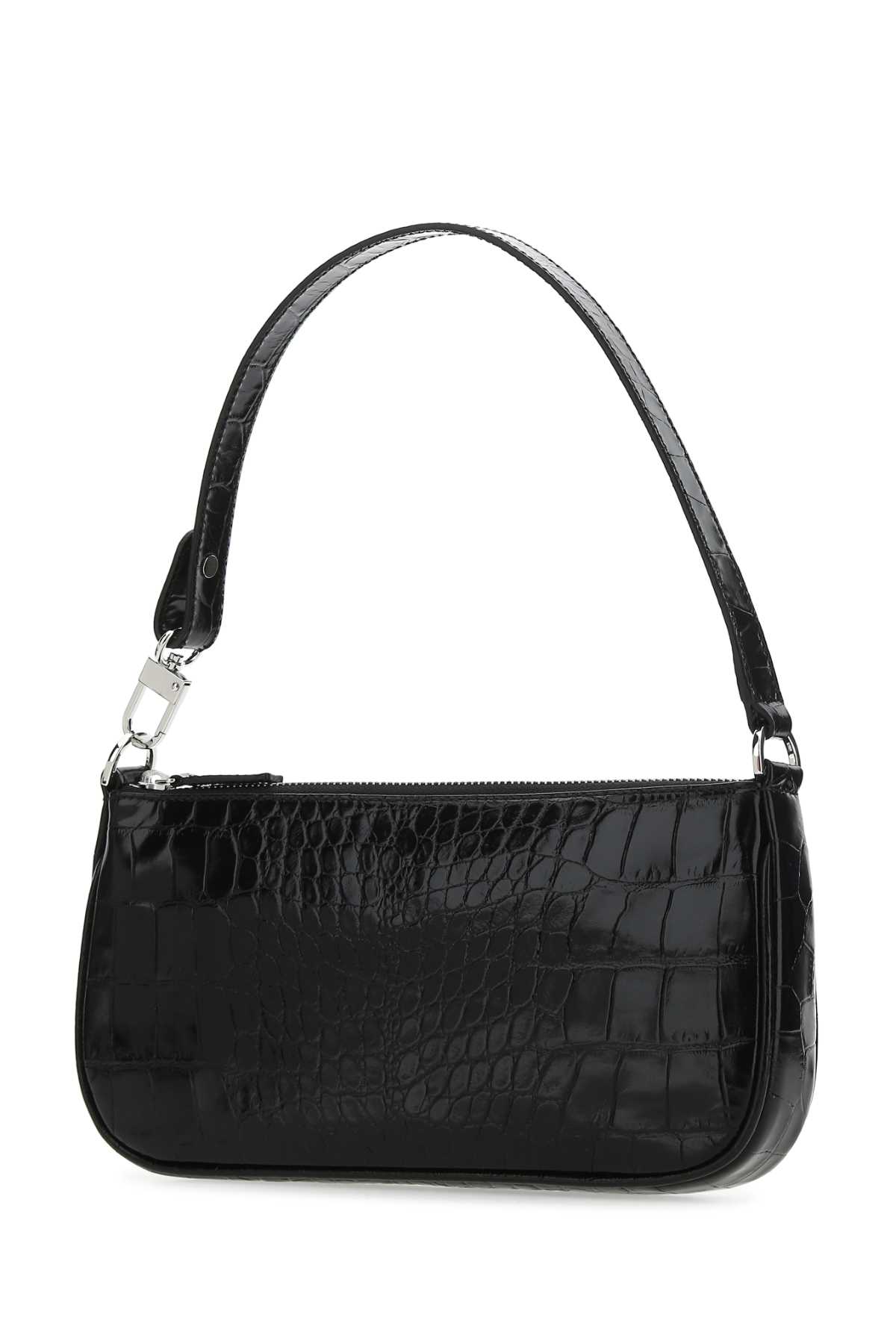 Shop By Far Black Leather Rachel Handbag