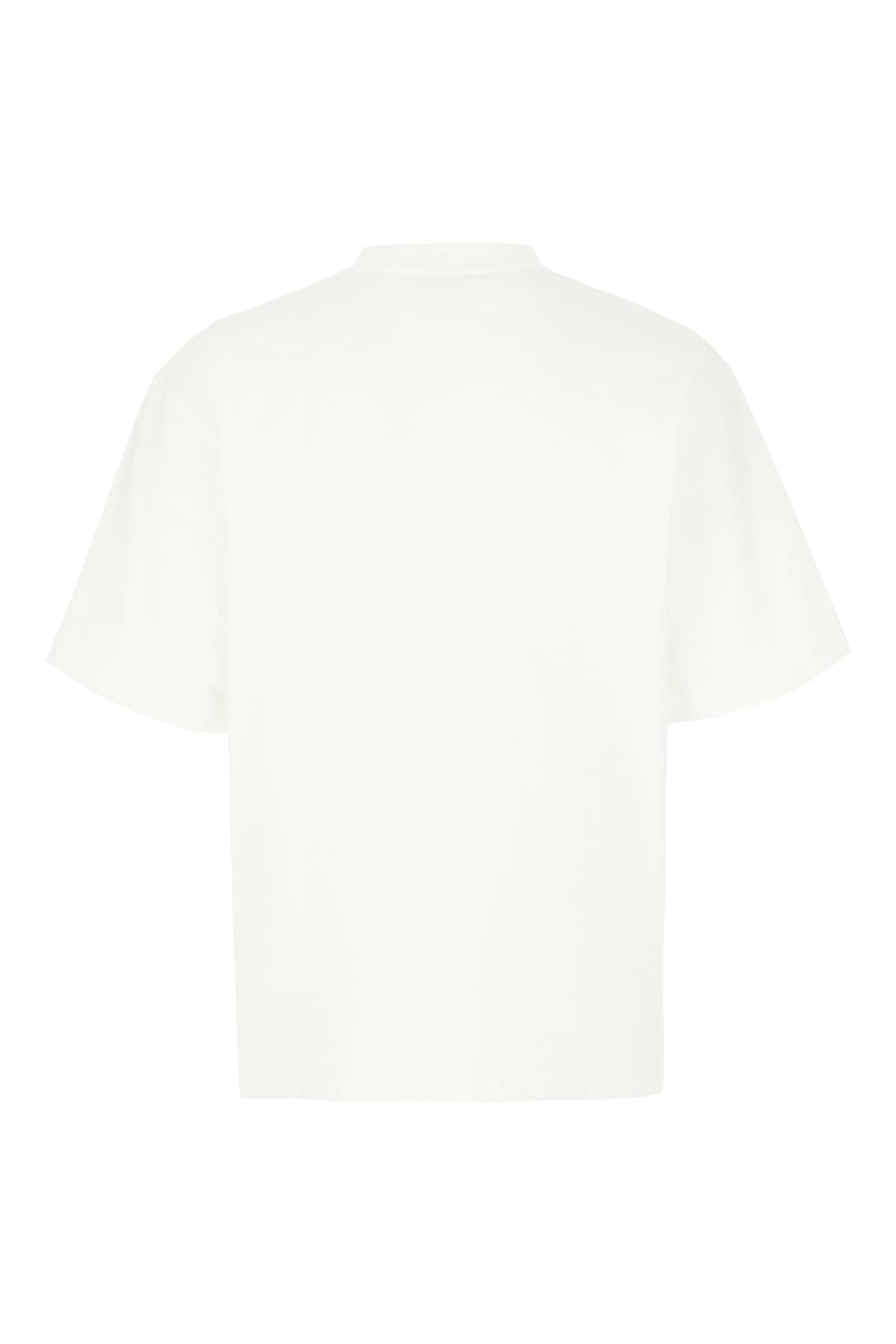 Shop Off-white White Cotton T-shirt In White Black