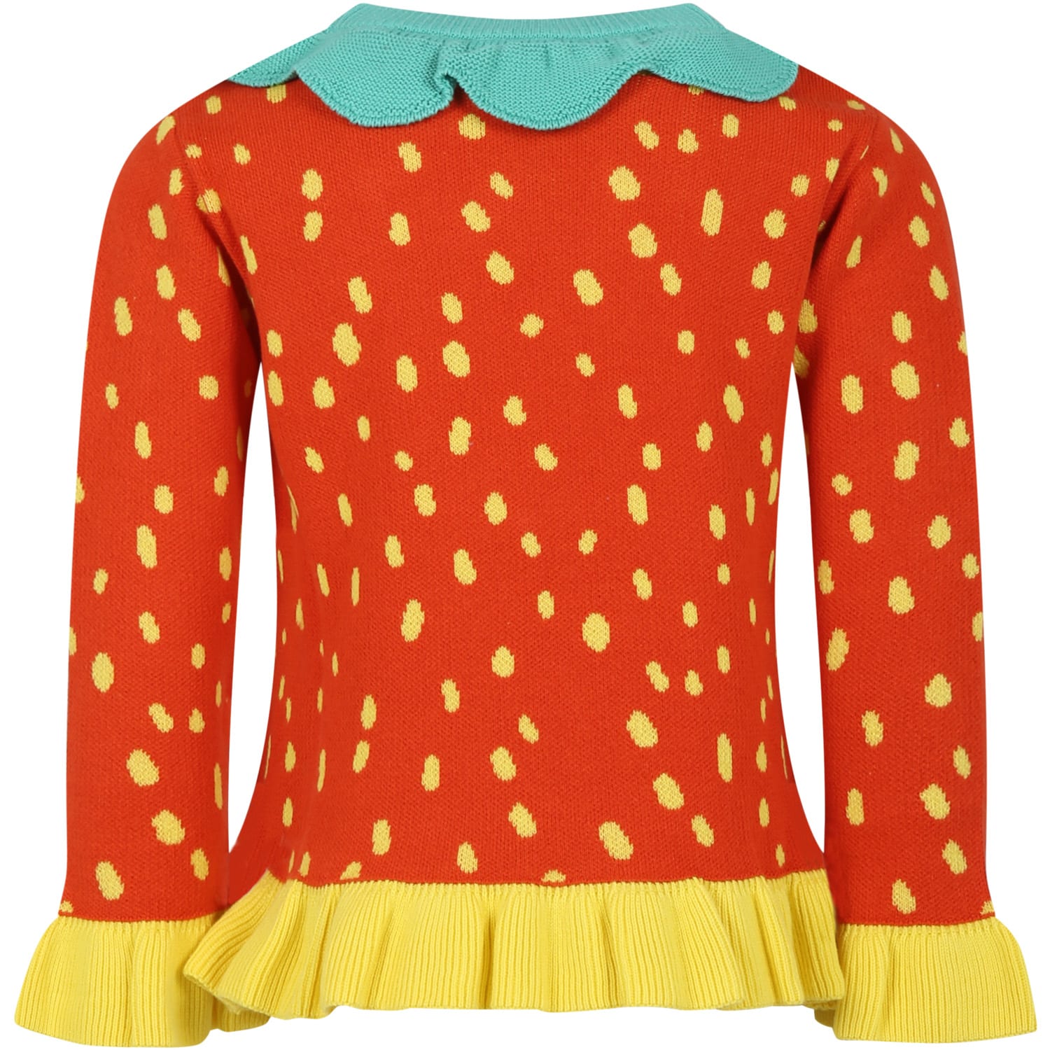 Shop Stella Mccartney Red Sweater For Girl With All-over Print