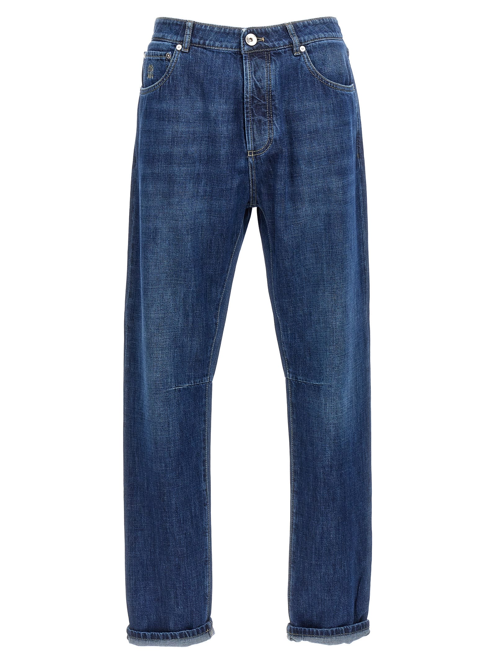 Shop Brunello Cucinelli Denim Jeans In Blue