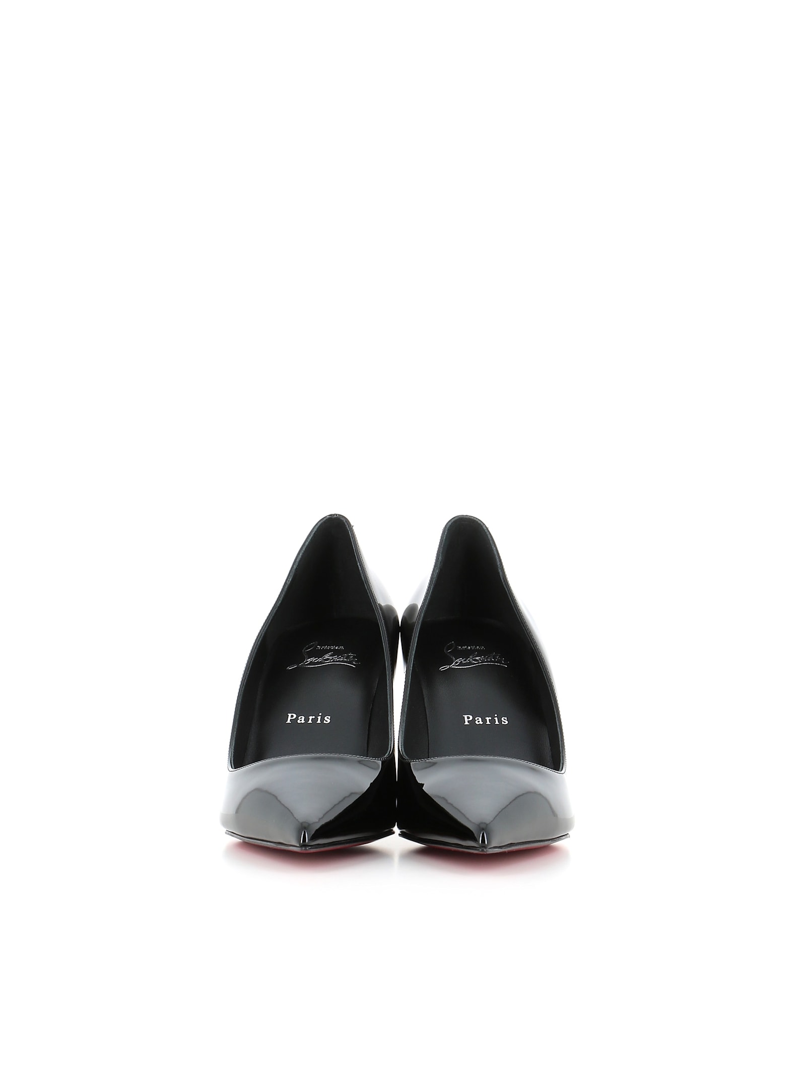 Christian Louboutin Miss Z 80 Patent Leather Pumps In Black