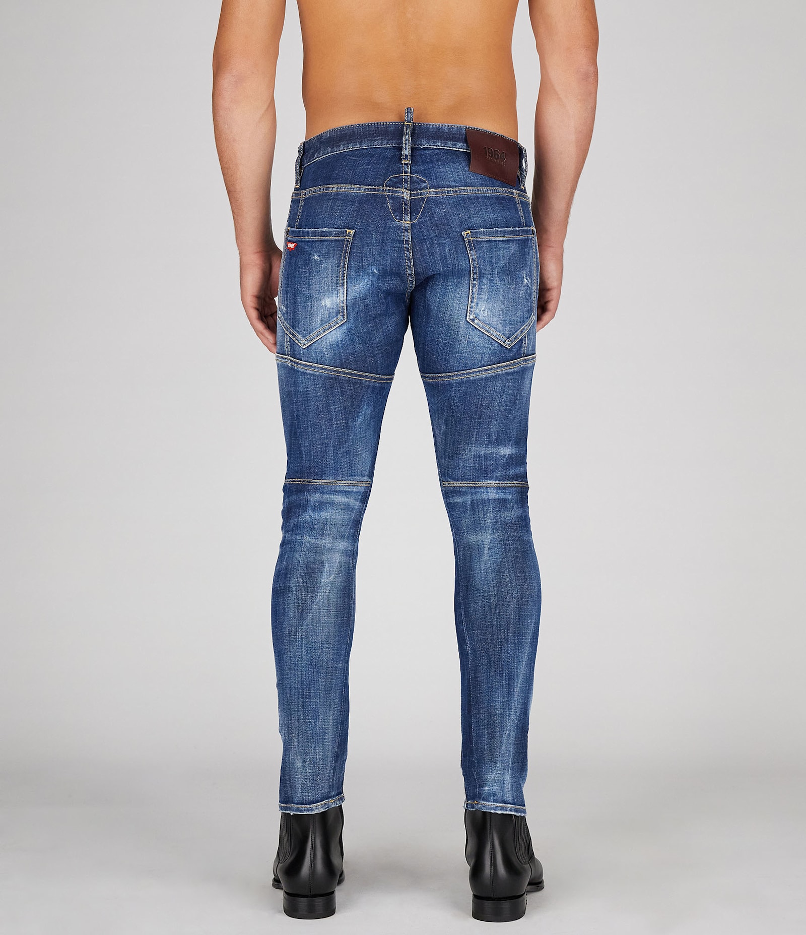 Shop Dsquared2 5 Pockets In Navy Blue