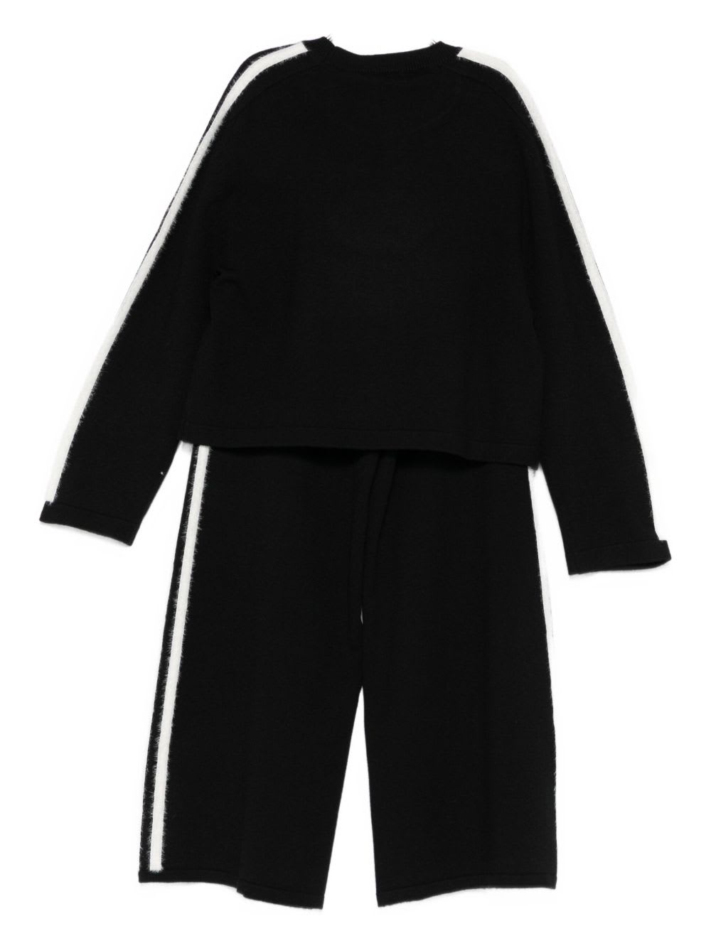 Twinset Kids Tracksuit With Logo In Black