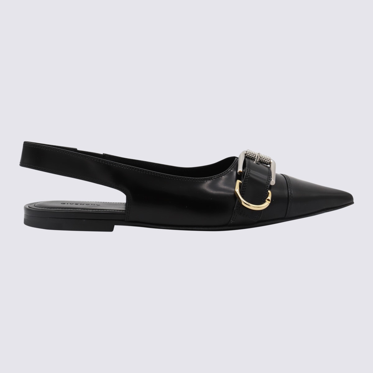 Shop Givenchy Black Flats