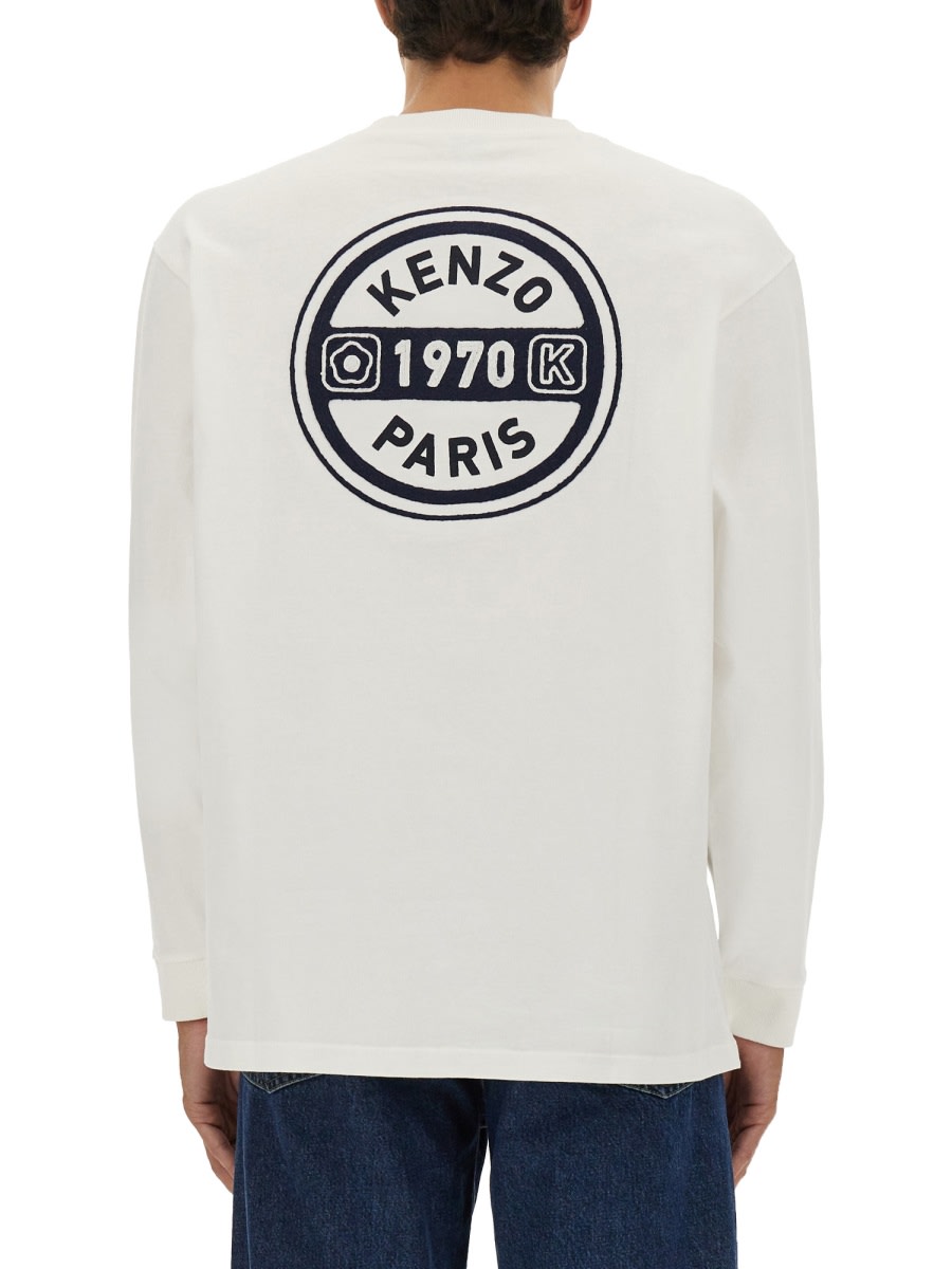 Kenzo Long-sleeved T-shirt In White