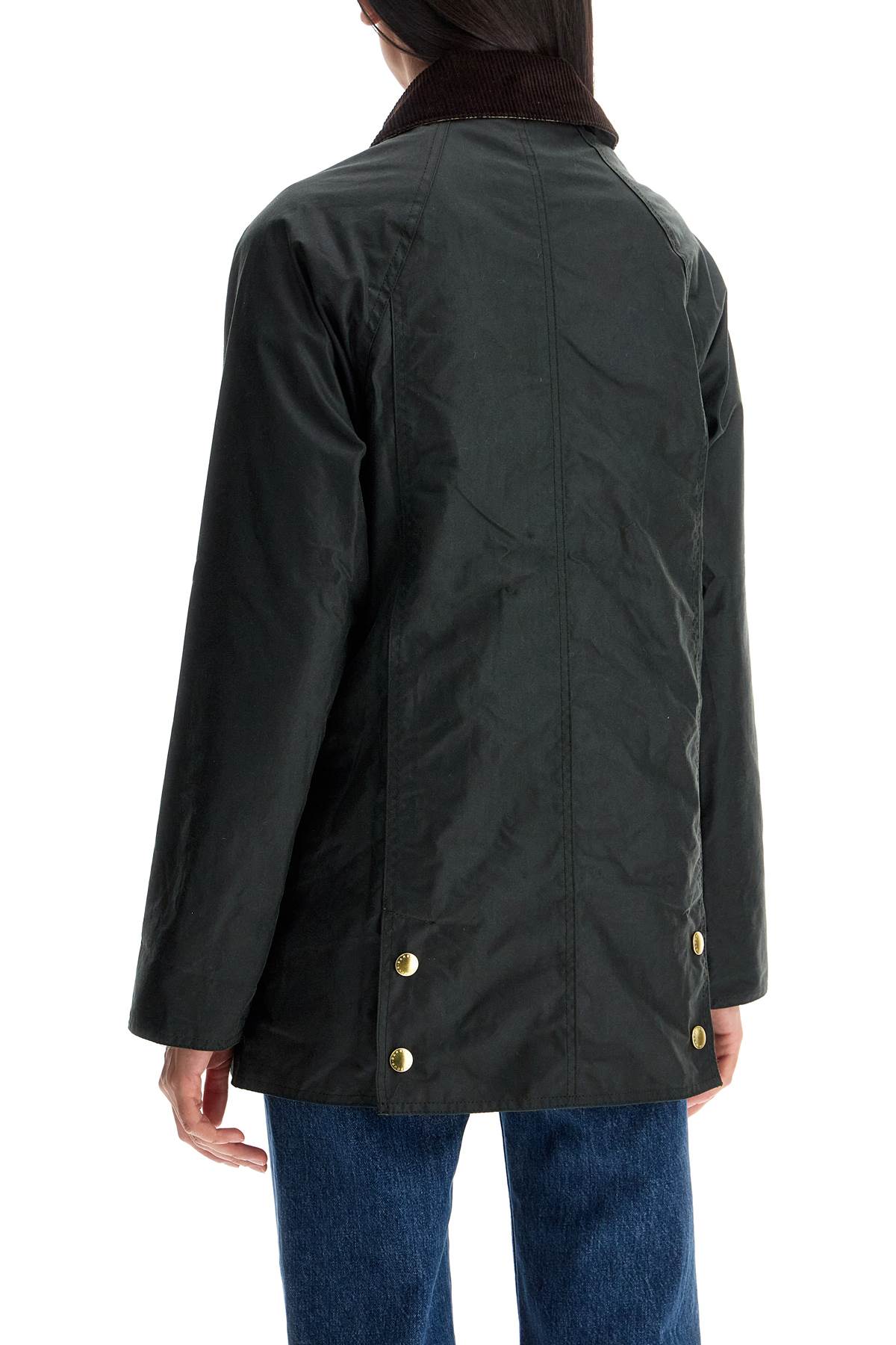 Barbour Modern Beadnell Waxed In Sage/ancient (green)