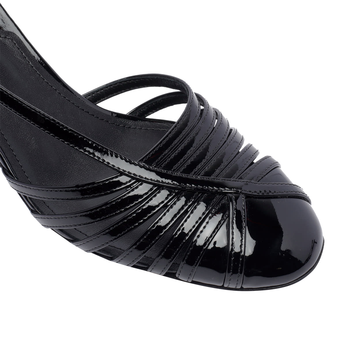 Shop Ferragamo Strappy Decollete In Black