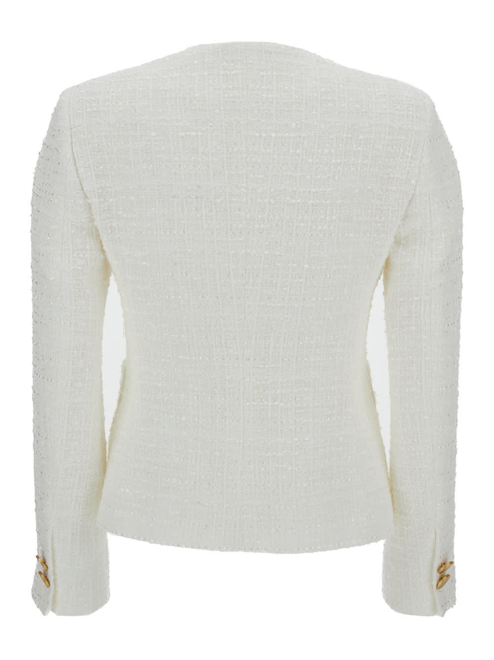 Tagliatore Beverly tweed jacket - White