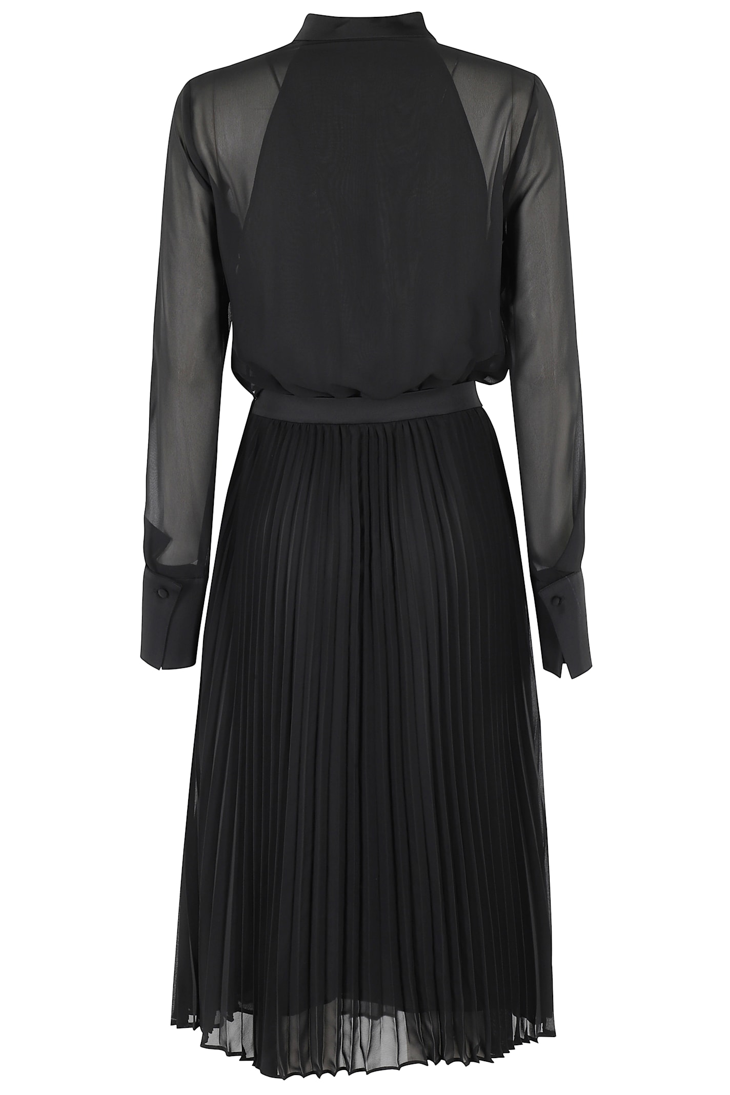 Emporio Armani Long-sleeved Dress In Black