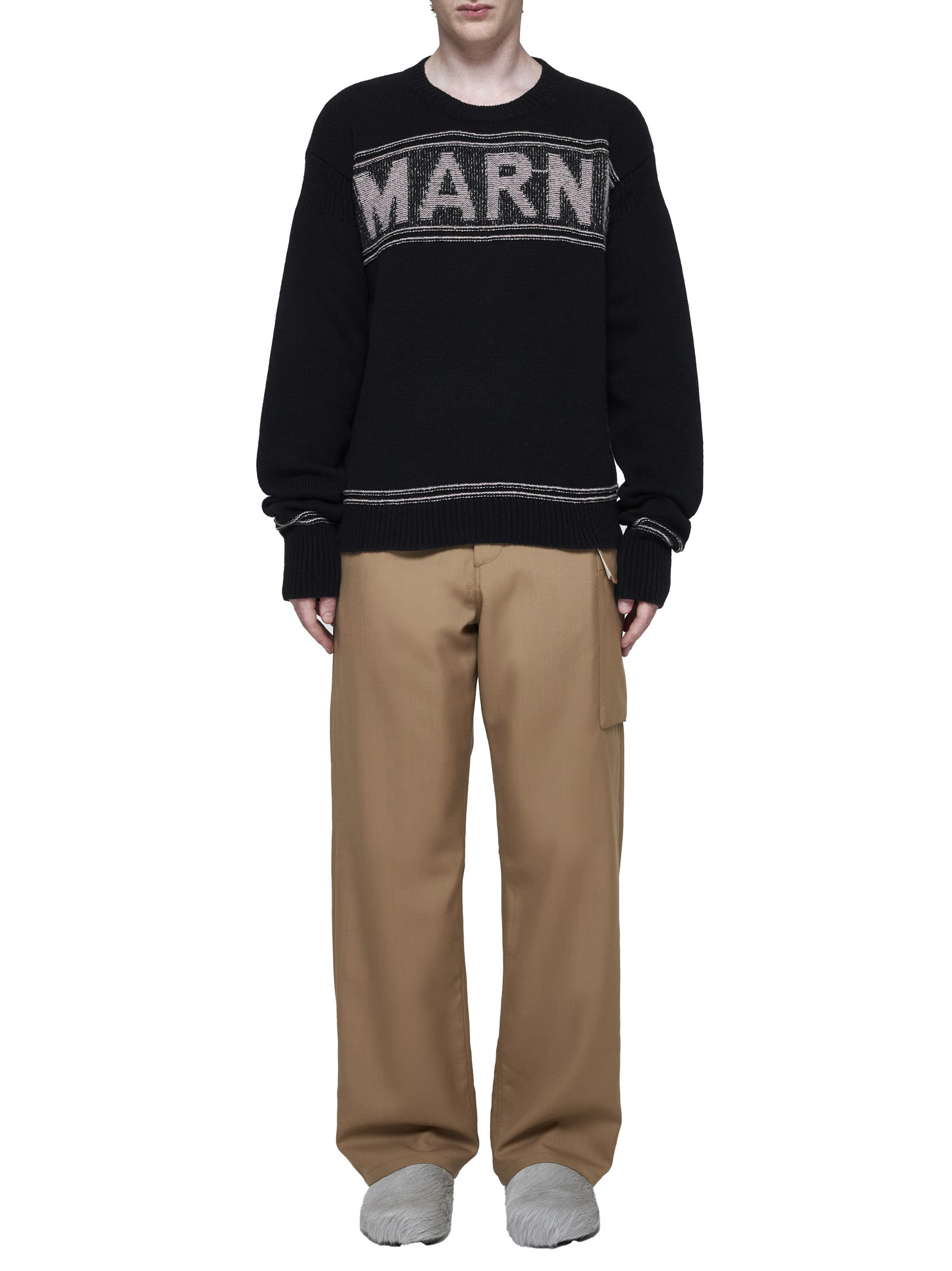 Shop Marni Sweater In Black