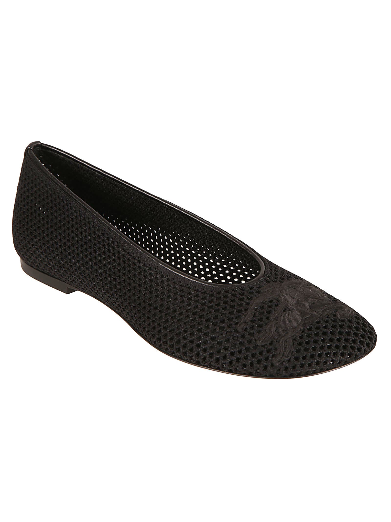 Shop Burberry Ballerinas In Black