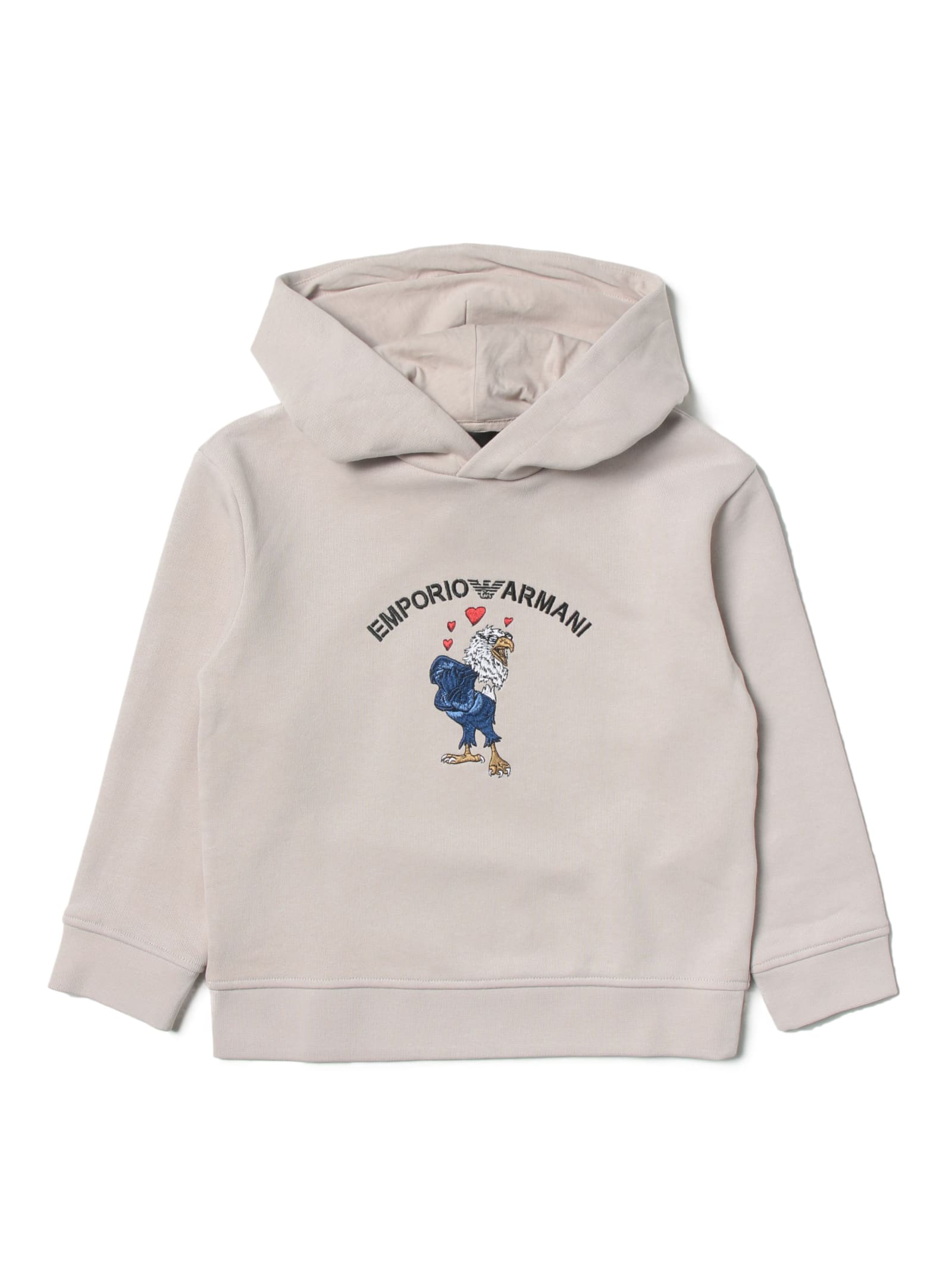 Emporio Armani Hooded Sweatshirt In Cotton