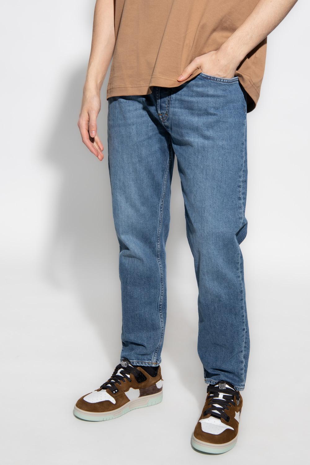 Acne Studios Men Organic Cotton Skinny Jeans In Multi