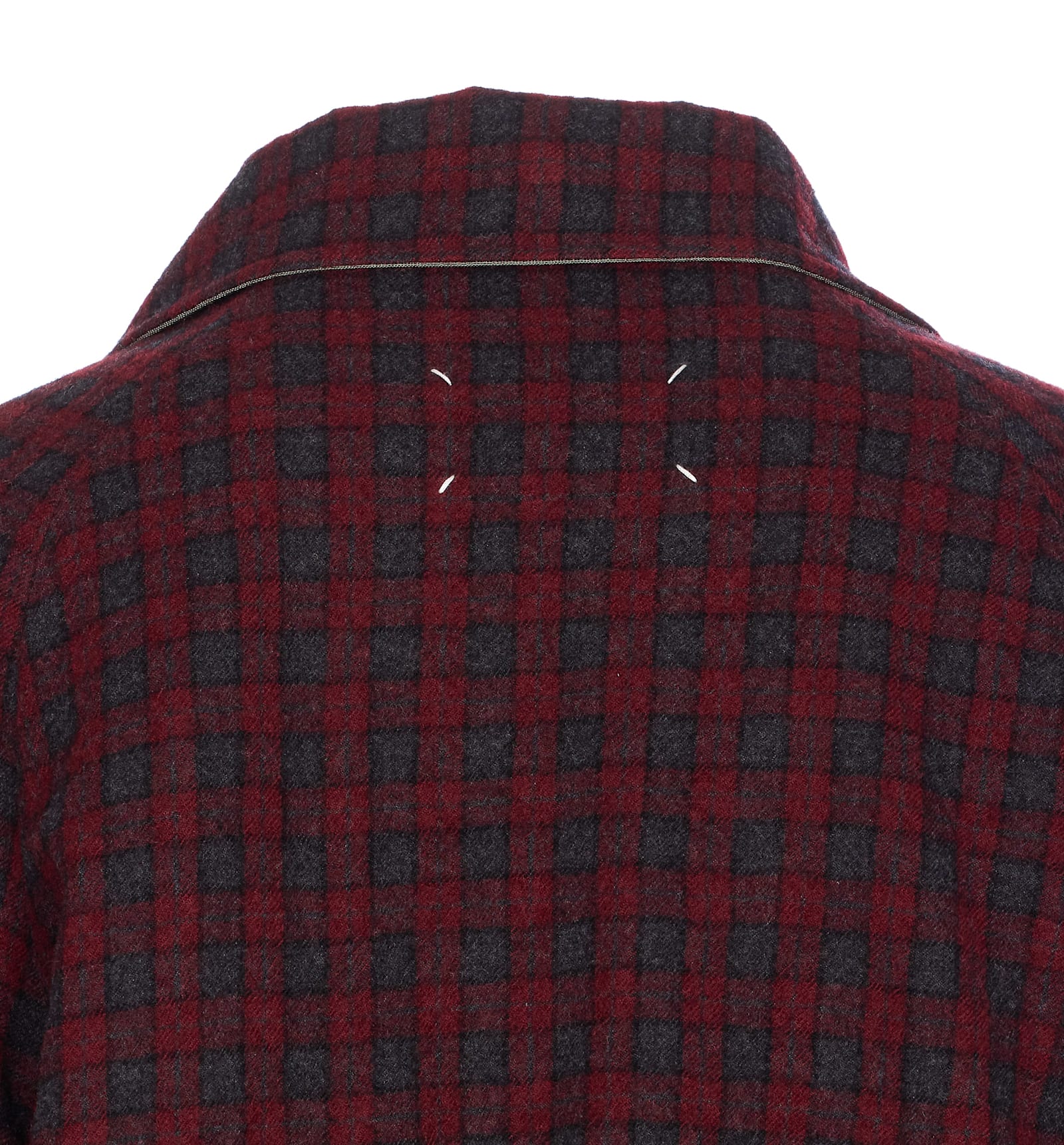 Maison Margiela Reversible Technical Jacket In Burgundy