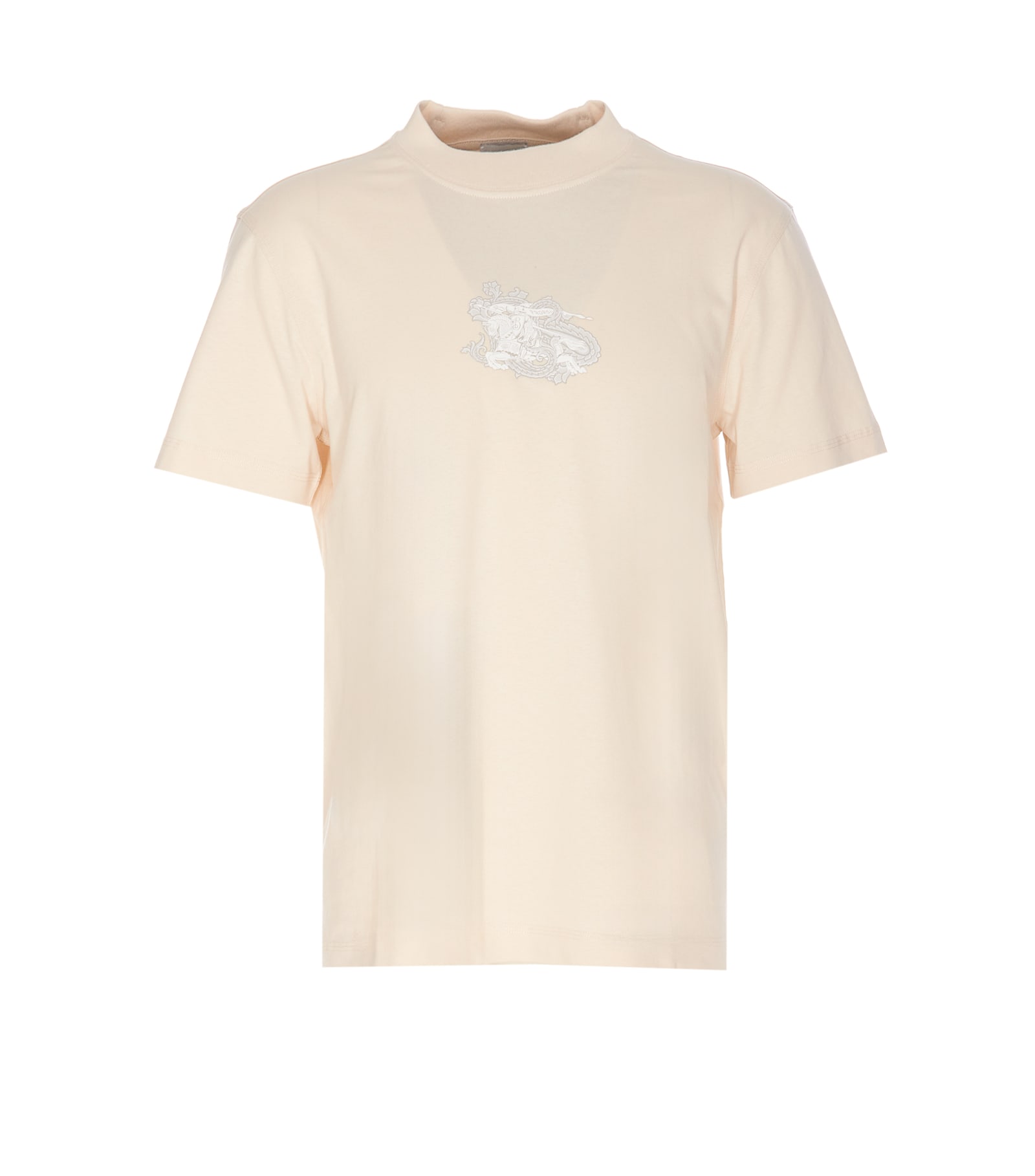 Shop Burberry Paisley Ekd T-shirt In Beige