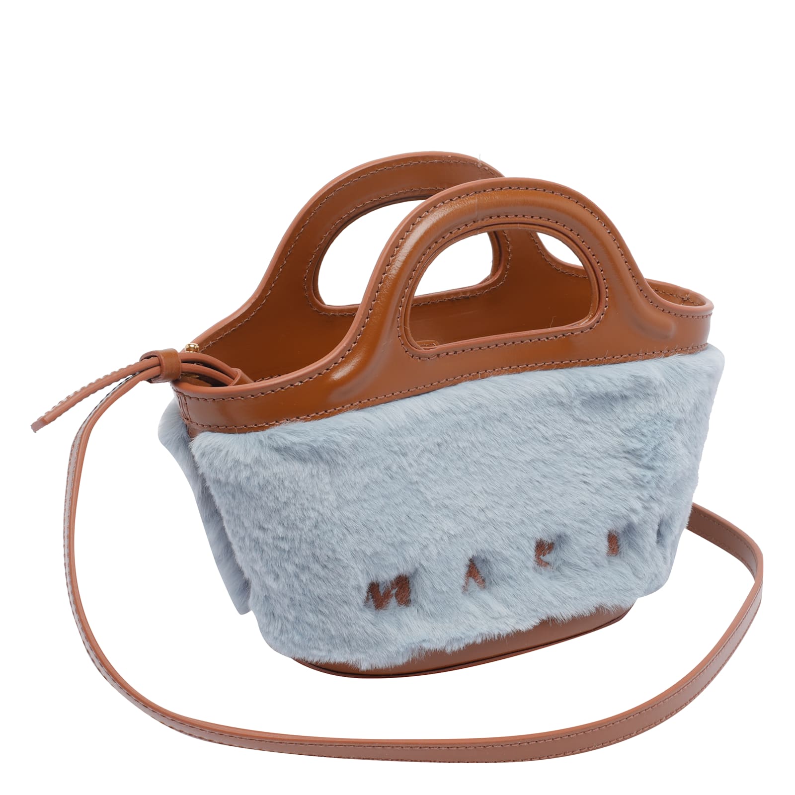 Marni Tropicalia Double Handle Shoulder Bag In Blue