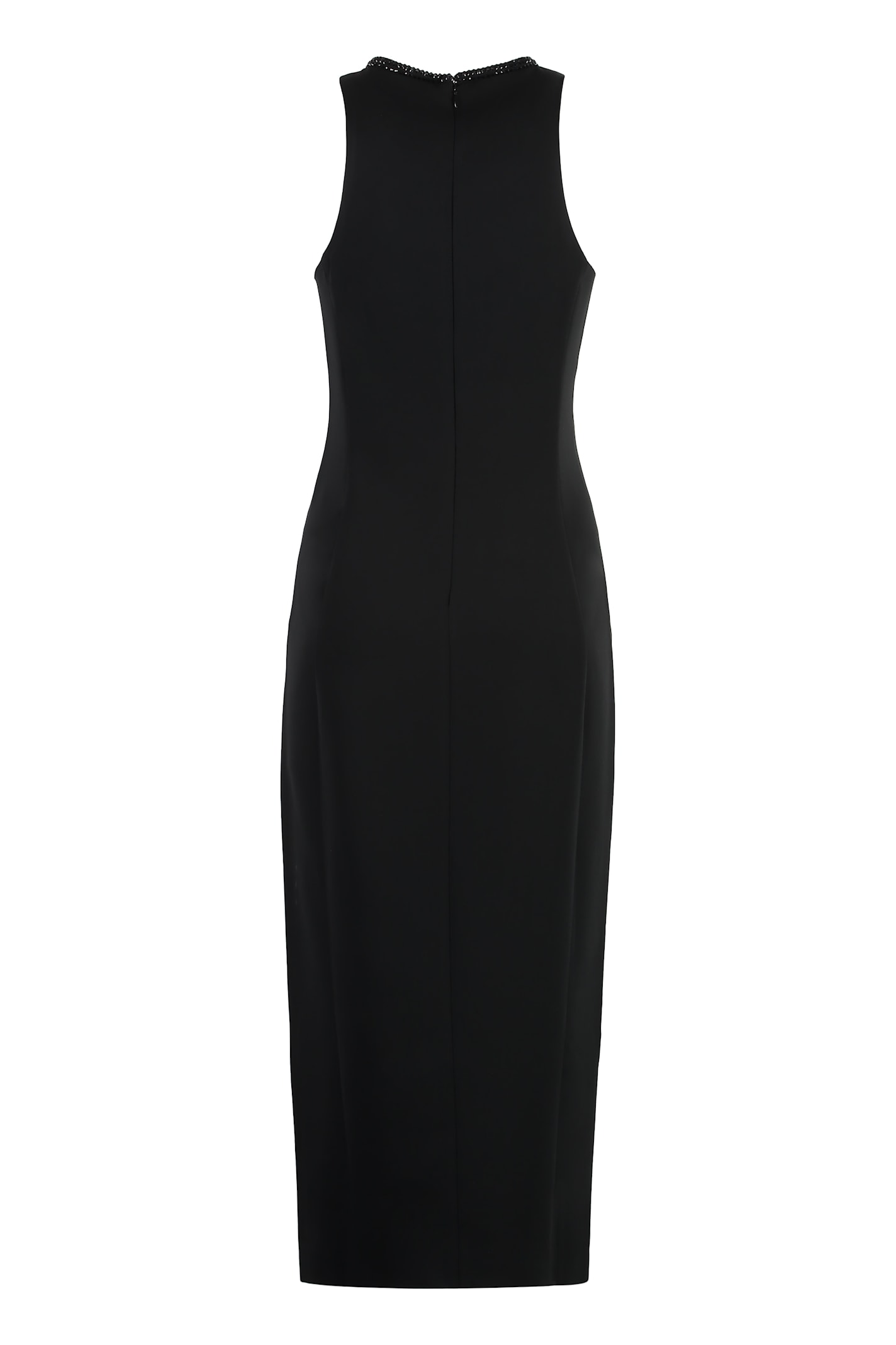 Shop Pinko Honfleur Crepe Dress In Black