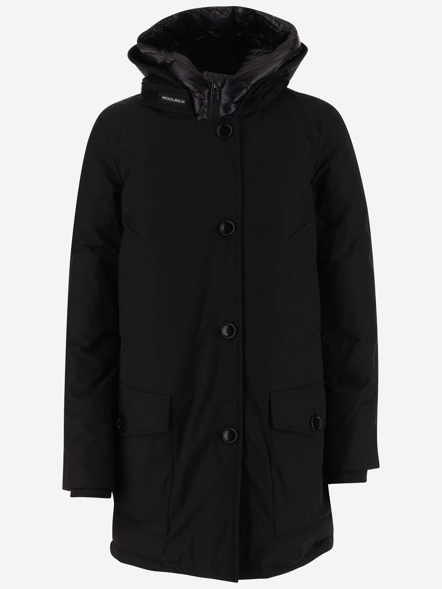 Button-down Hooded Padded Coat