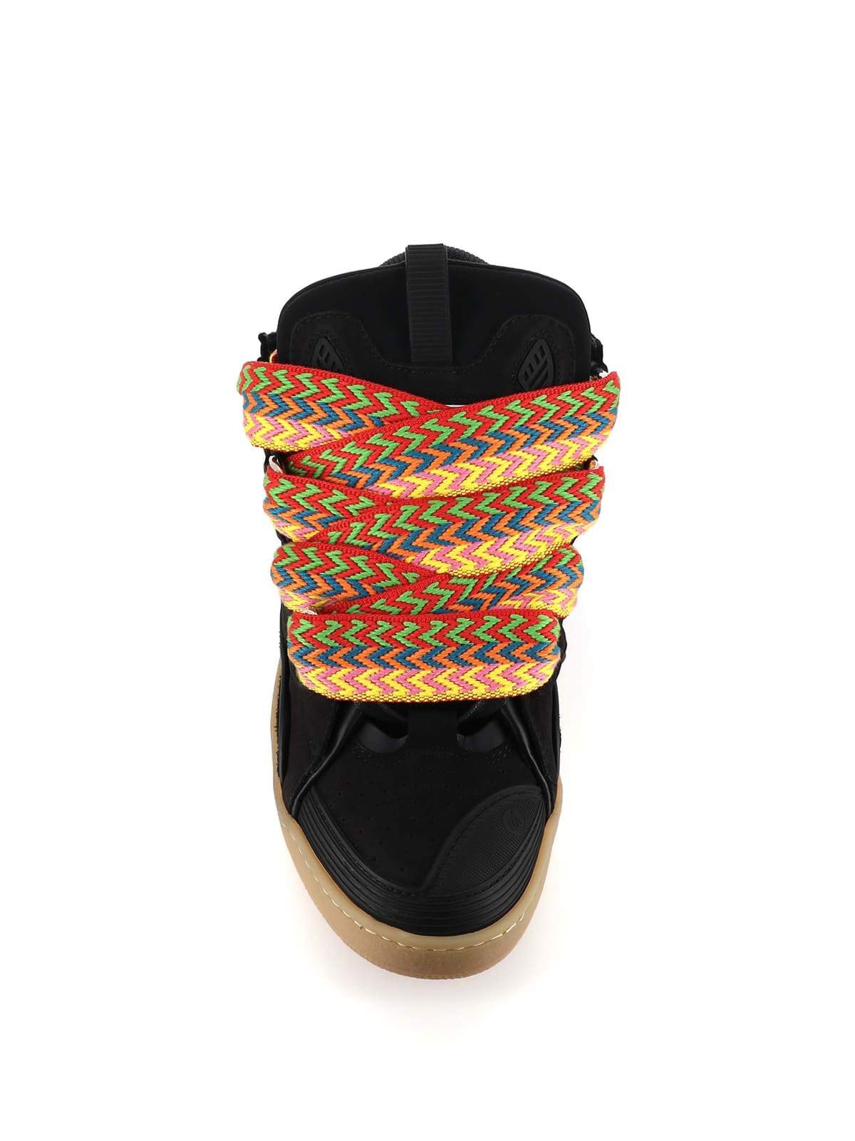 Shop Lanvin Sneakers Curb In Nero/multicolor