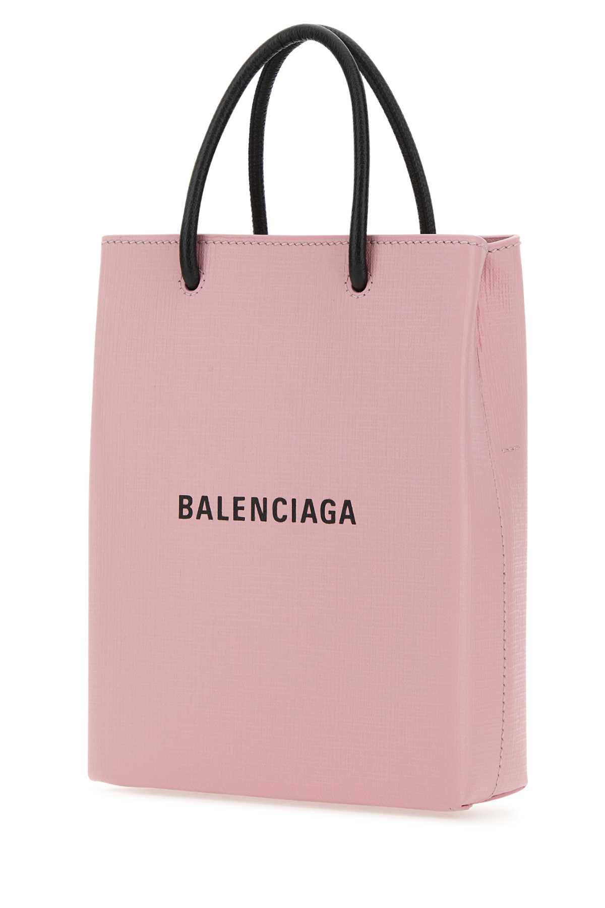 Shop Balenciaga Pastel Pink Leather Phone Case In 6960