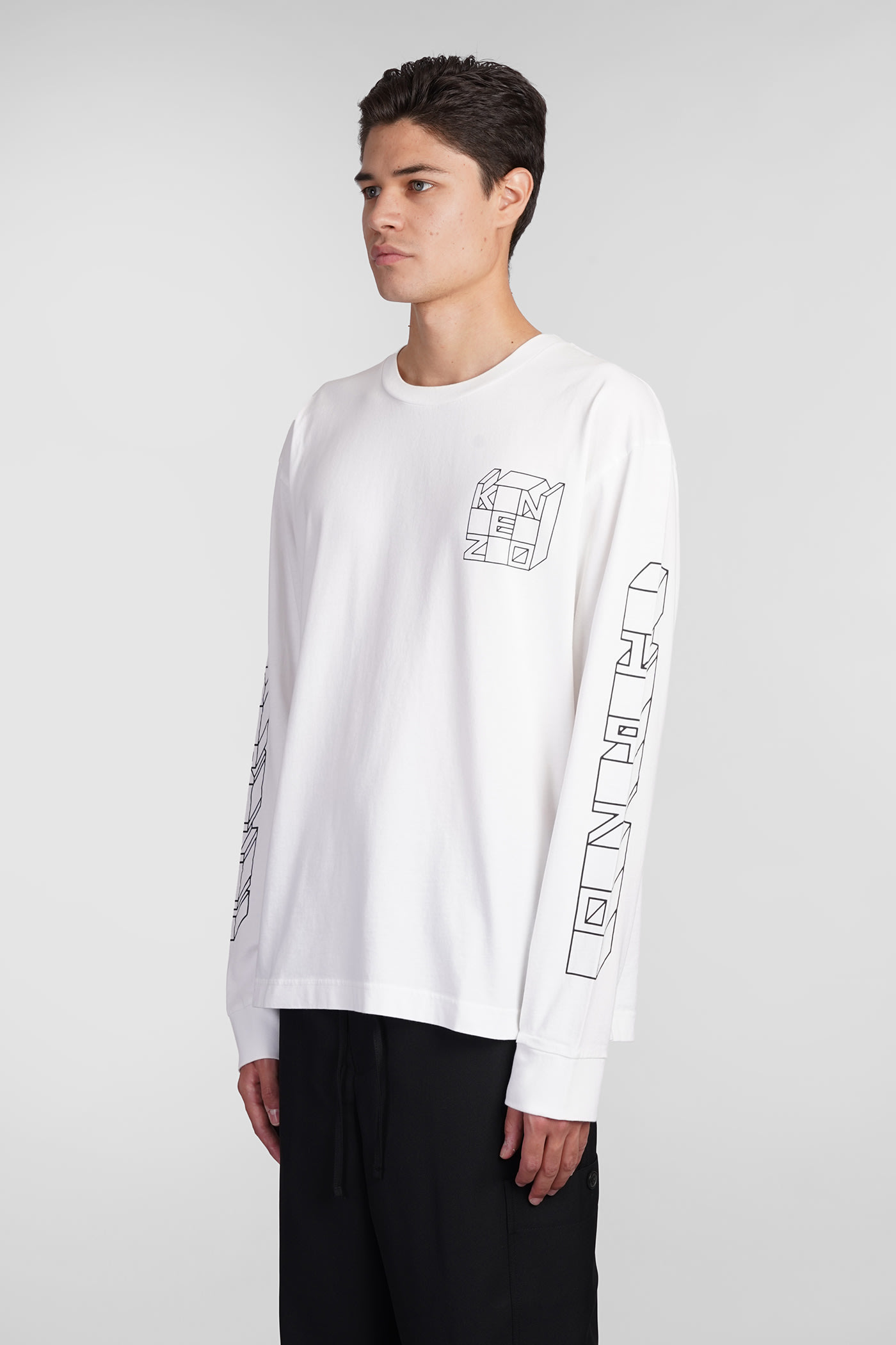 Shop Kenzo T-shirt In White Cotton